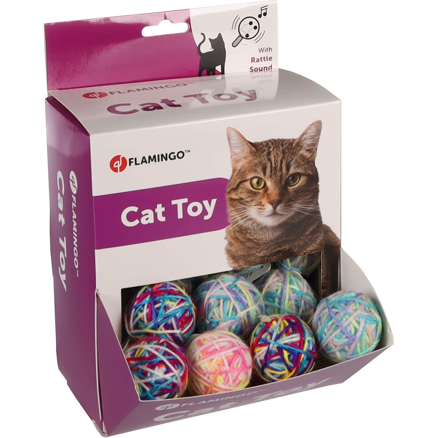 Kassi mänguasi Flamingo lõngakera 1tk