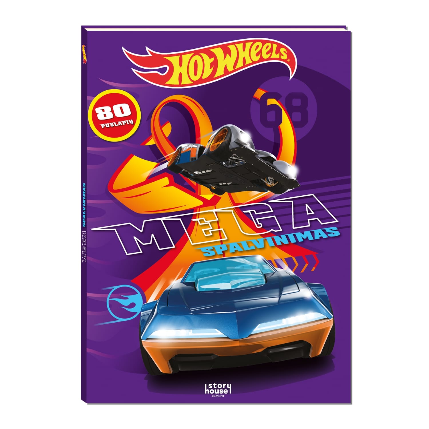Spalv. kn. HOT WHEELS. MEGA SPALVINIMAS