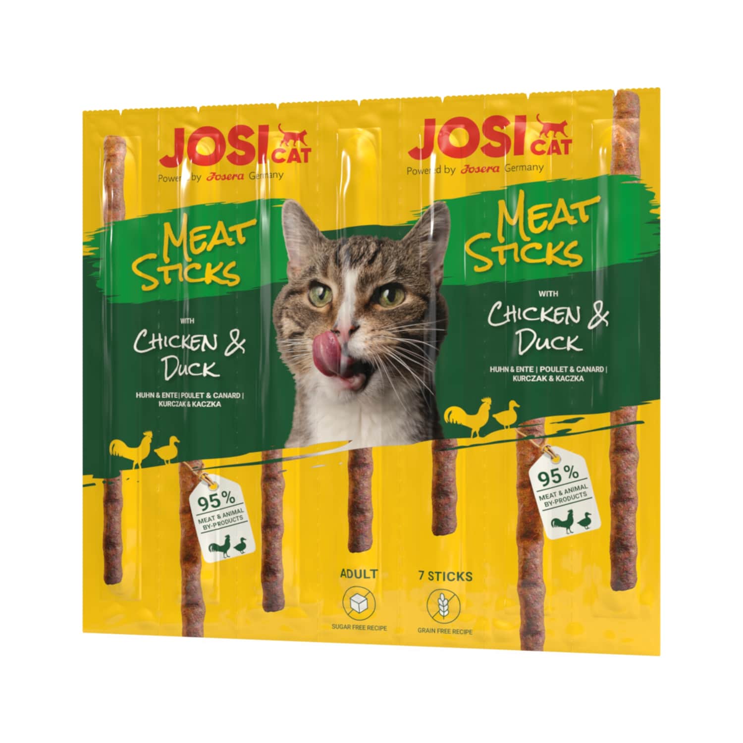 Kār.kaķ. JosiCat Meat Sticks Chicken&Duck 35g