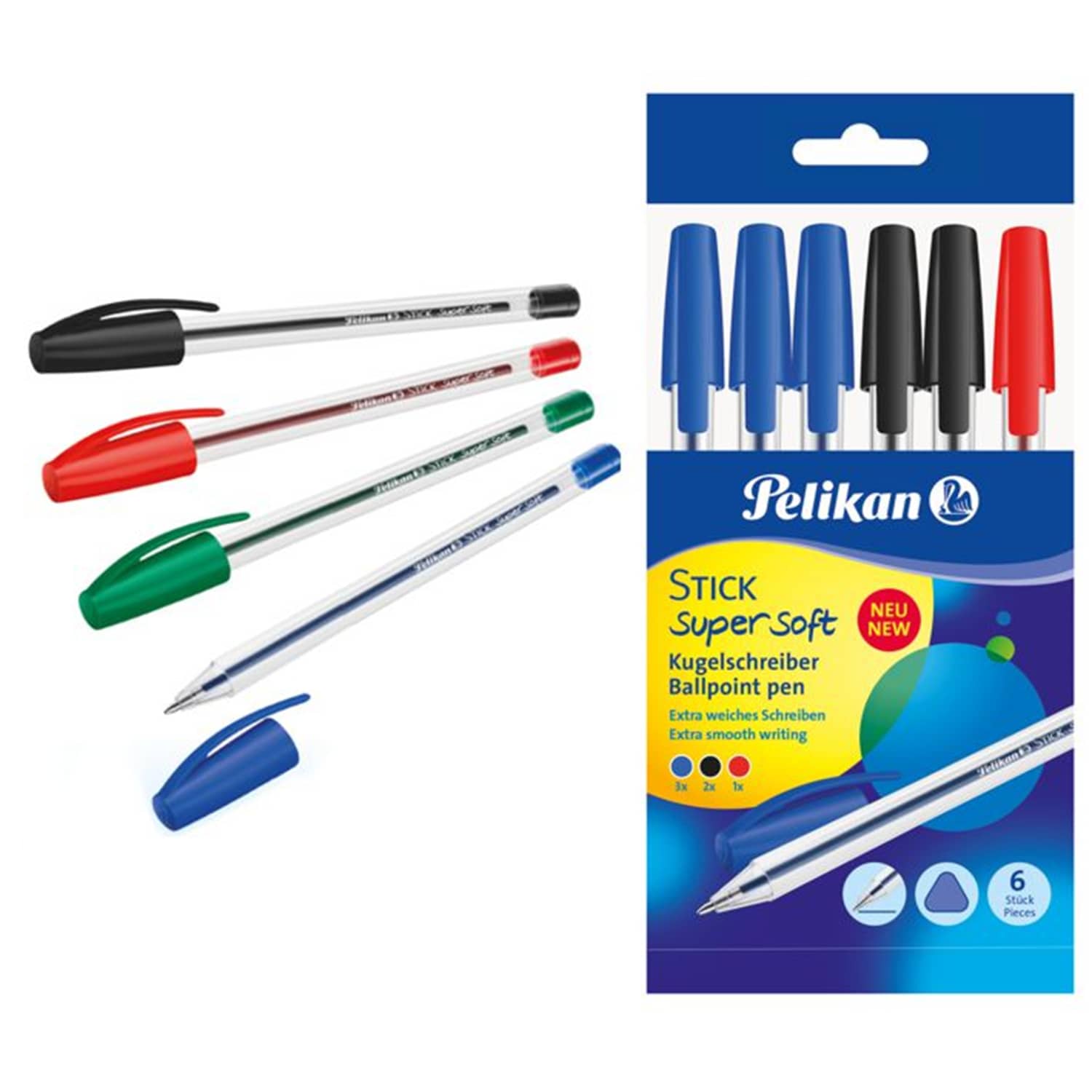 Lodīšu pildspalvas Hang Stick 6gab