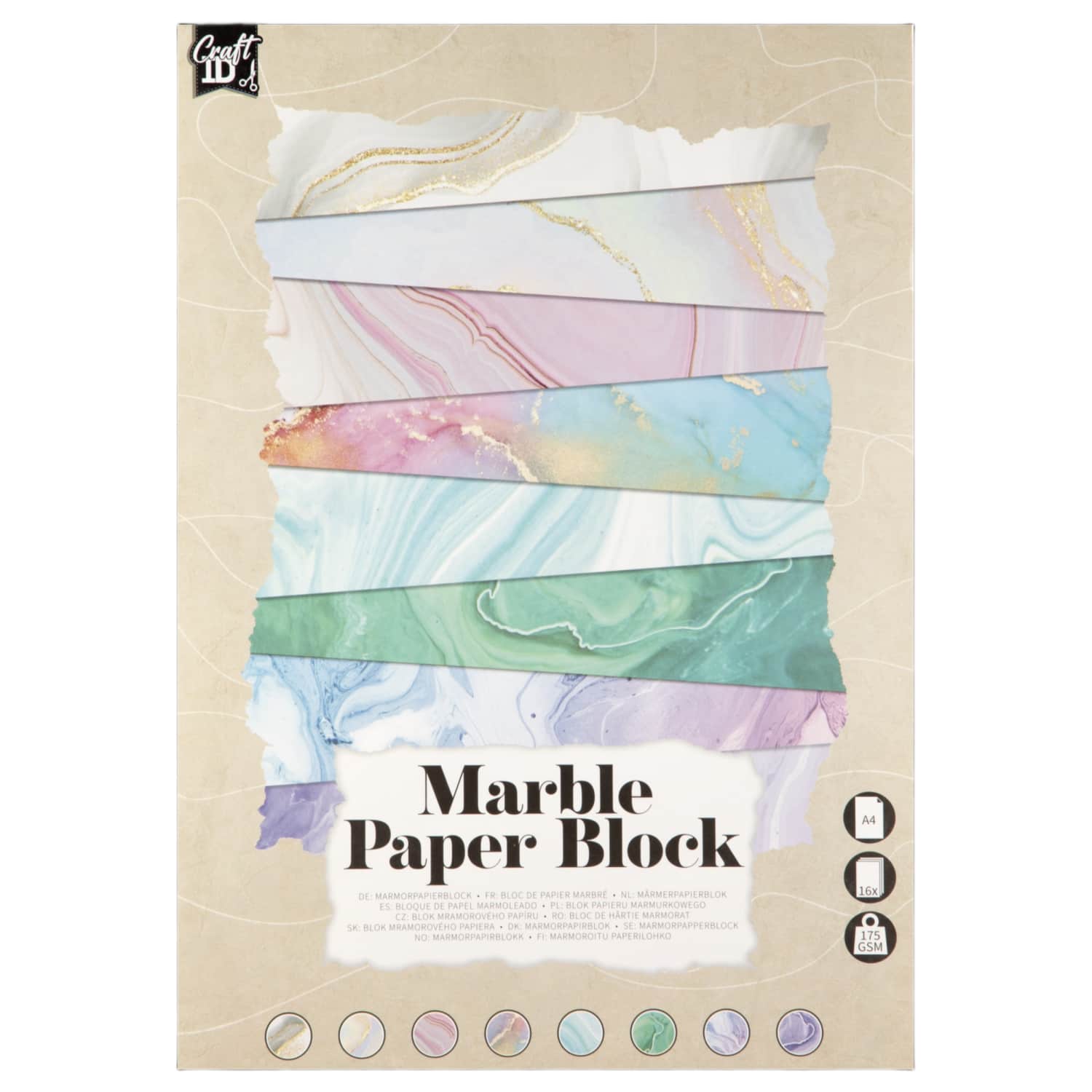 Marmurinis popierius CCG, A4, 16 lapai, BS26