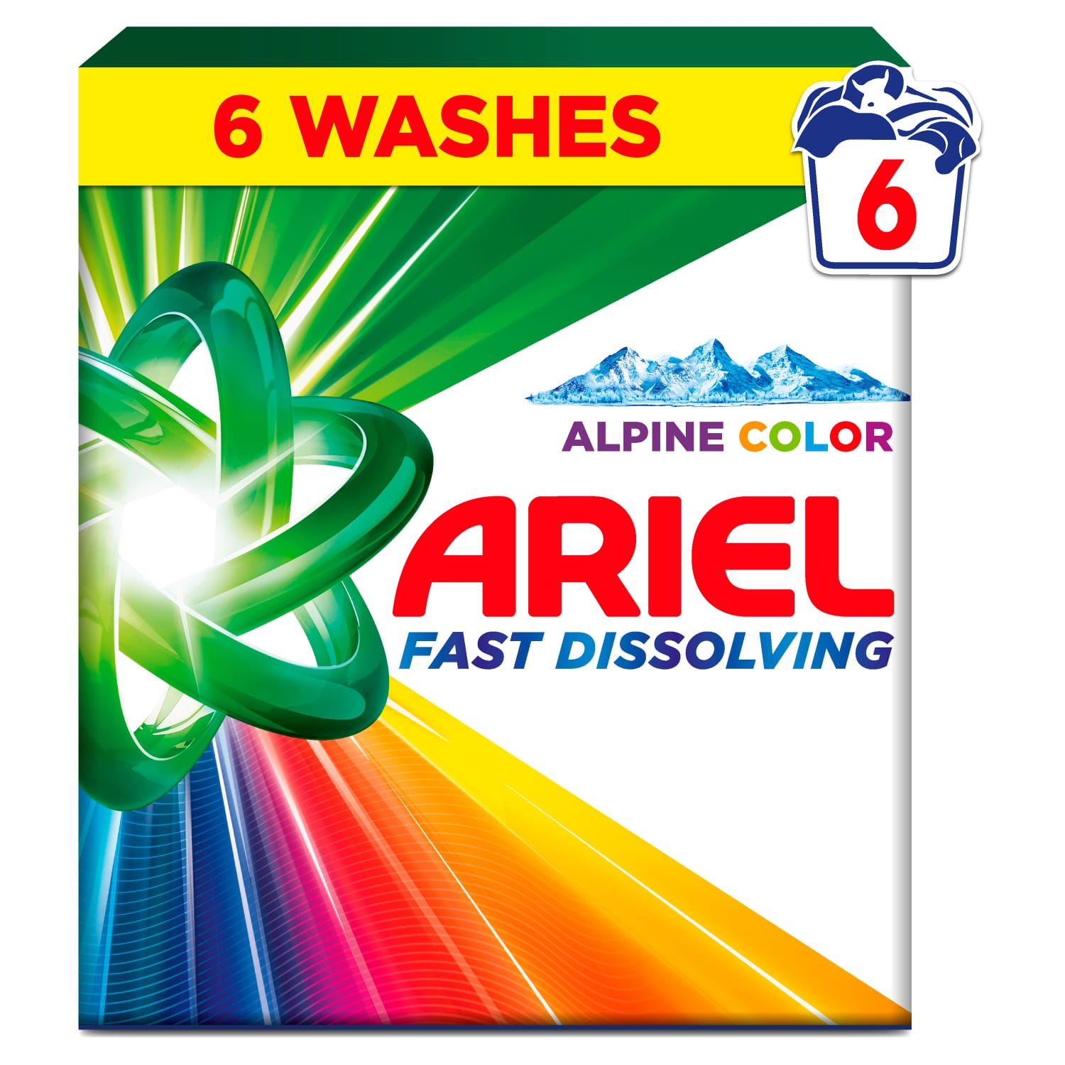 Pesupulber Ariel Color 6pk 330g