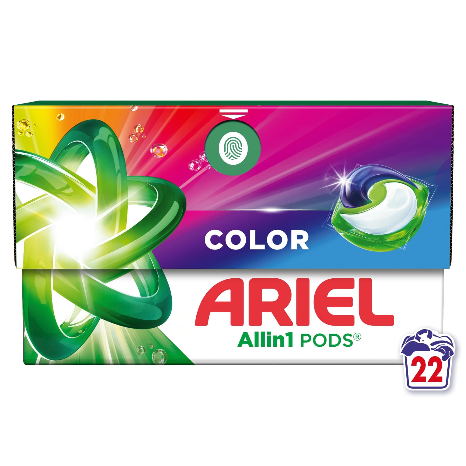 Pesukapslid Ariel Color 22tk