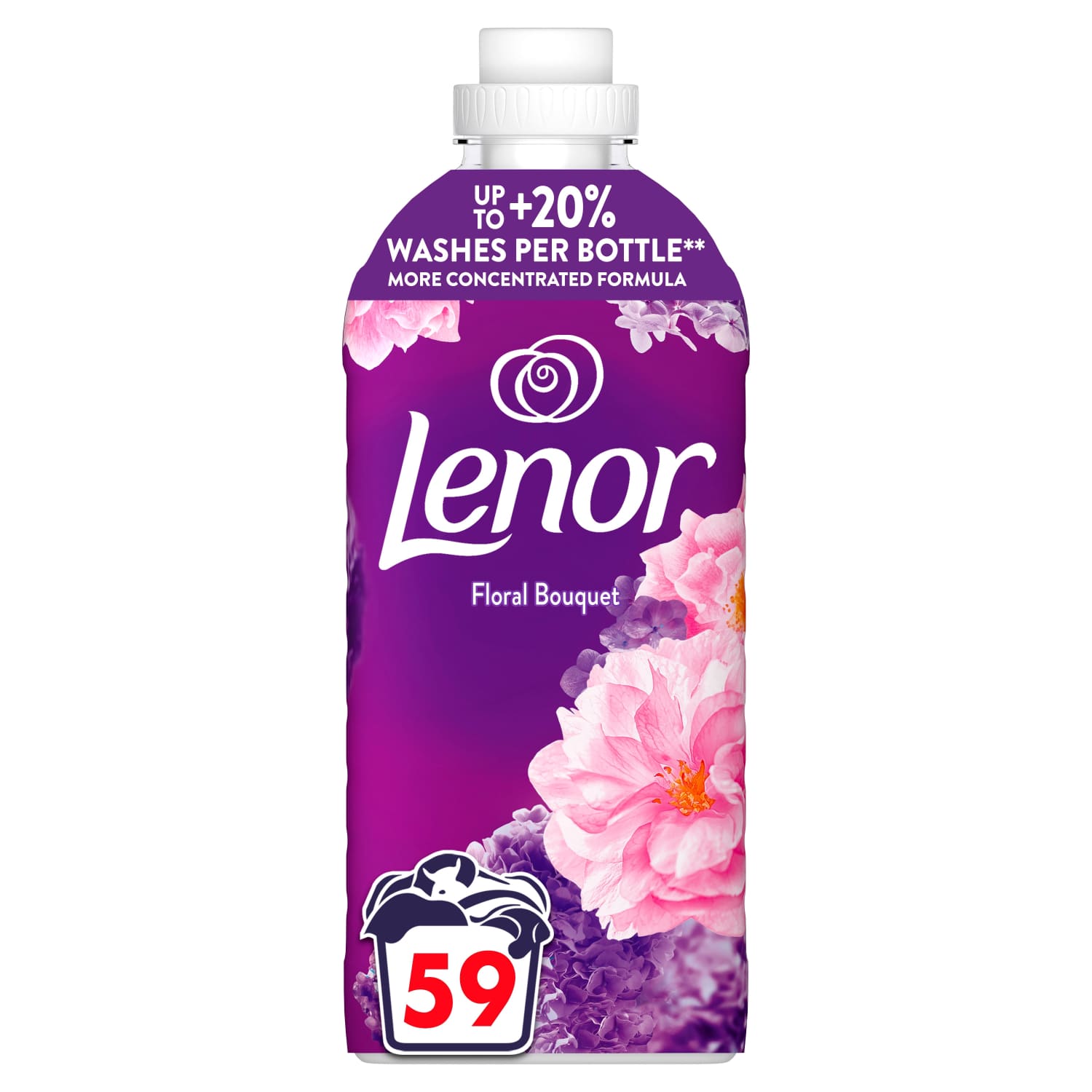 Aud. minkš. LENOR FL.BOUQUET, 59 sk., 1239 ml