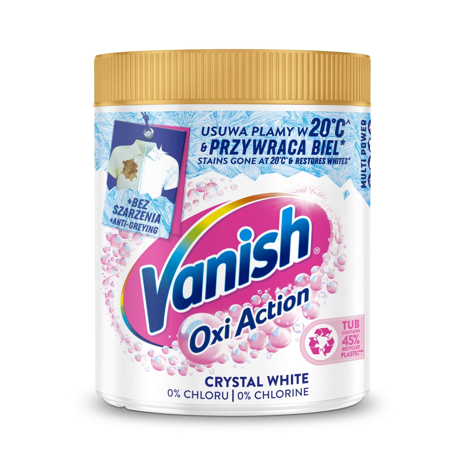 Plekieemaldaja valge Vanish Oxi Action 970g