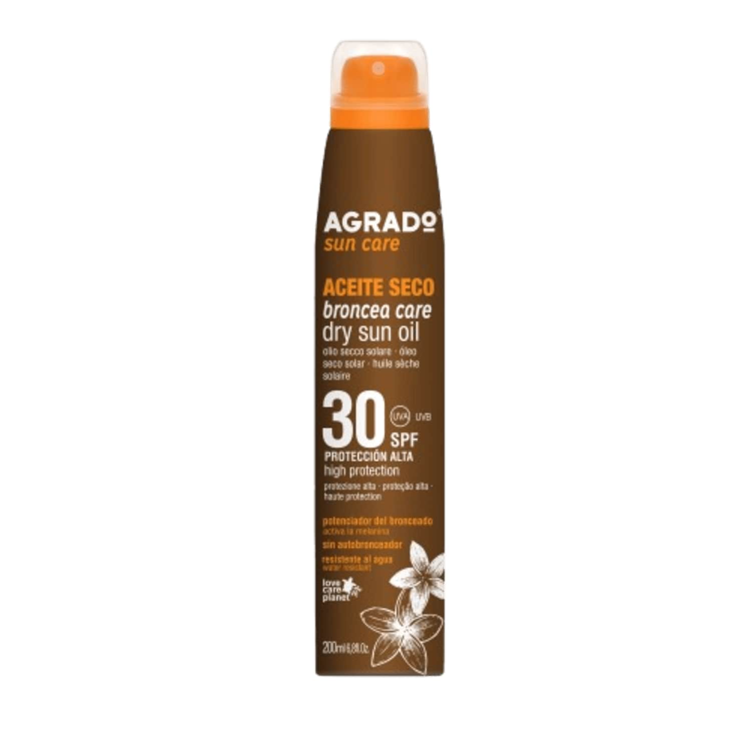 Aps. aliejus nuo saulės AGRADO, SPF30, 200 ml