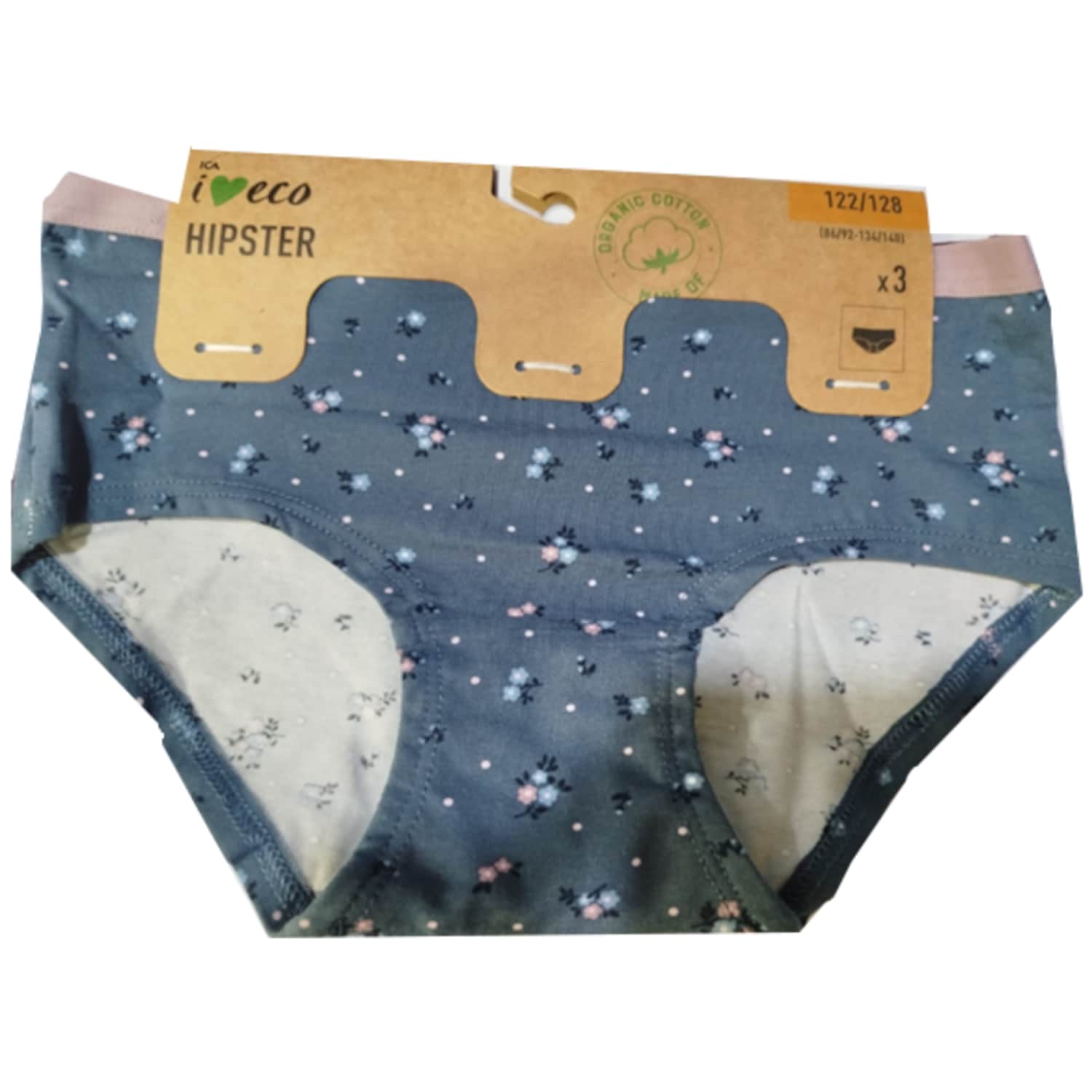 Tüdrukute aluspüksid I love eco 3p 86/92