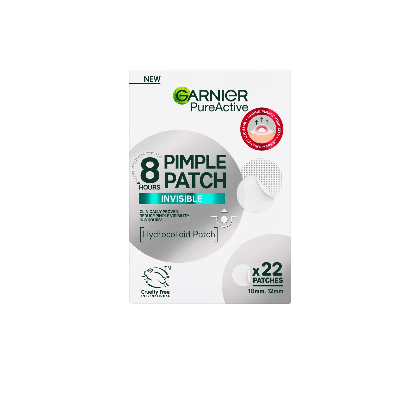 Plaastrid Garnier Pure Active akne vastu 22tk