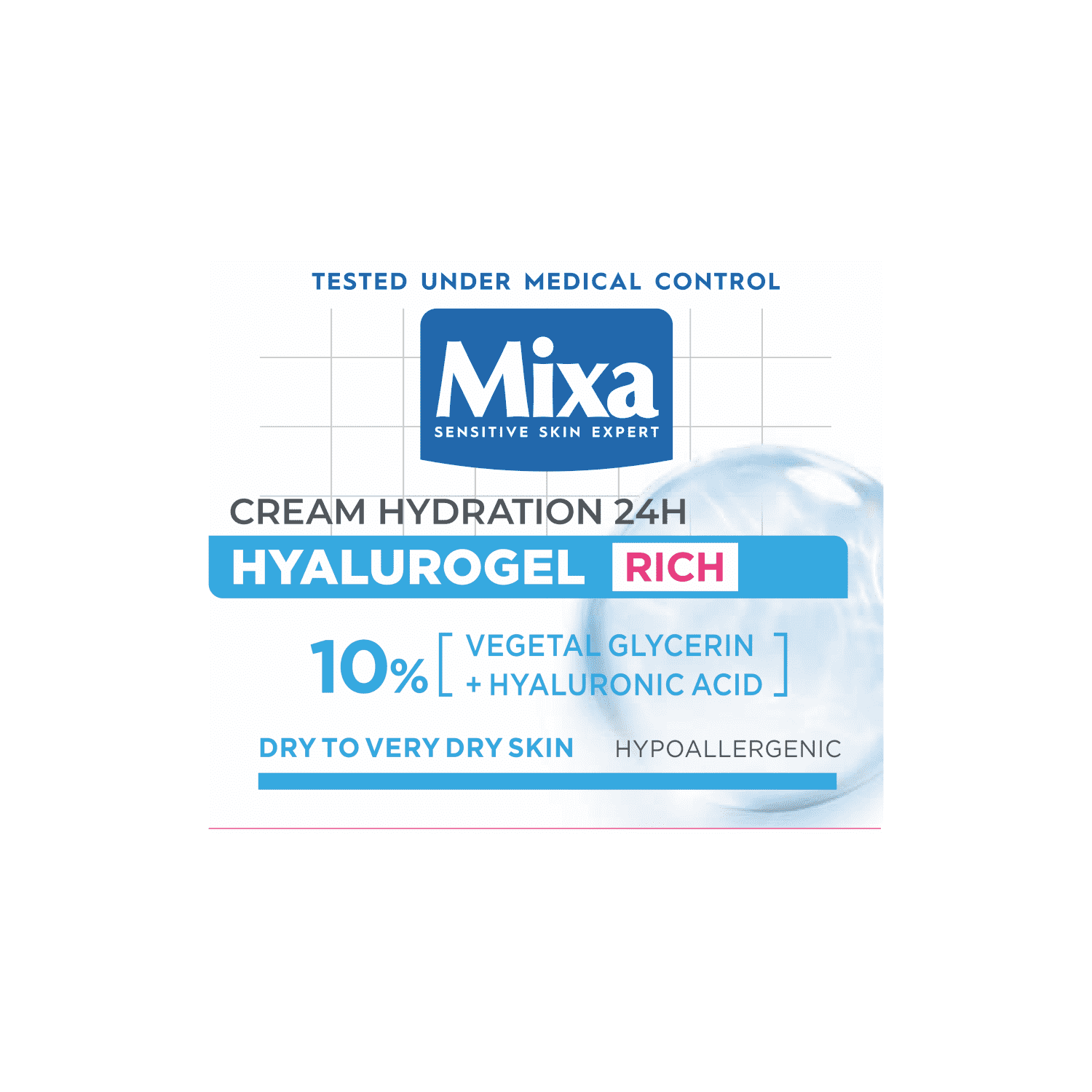 Kreem Mixa Hyalurogel toitev 50ml