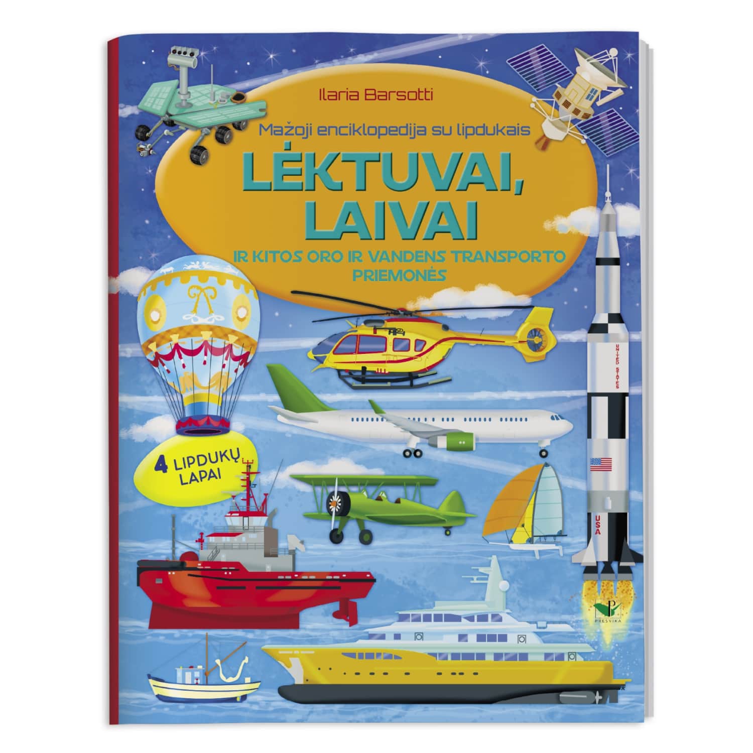 Knyga LĖKTUVAI, LAIVAI. SU LIPDUKAIS