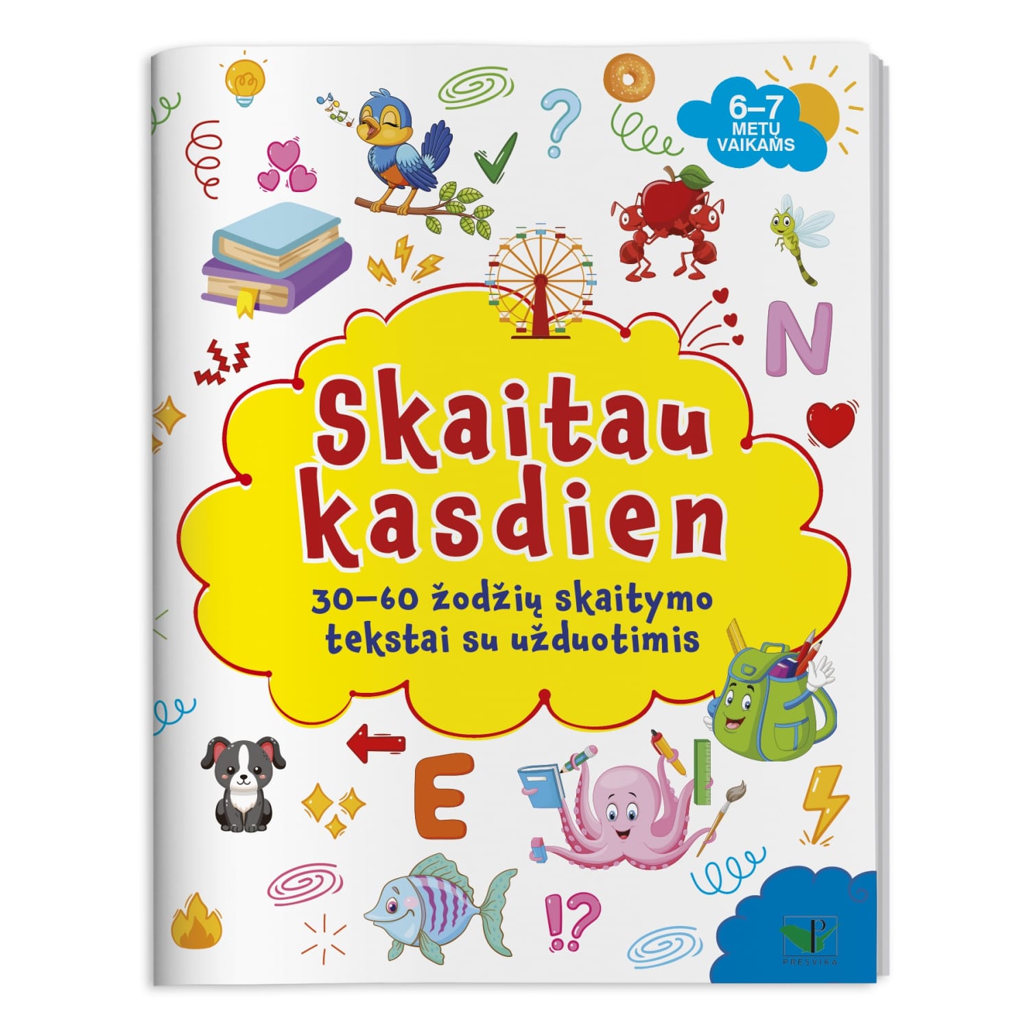 Knyga SKAITAU KASDIEN.30-60 ŽODŽIŲ TEKSTAI