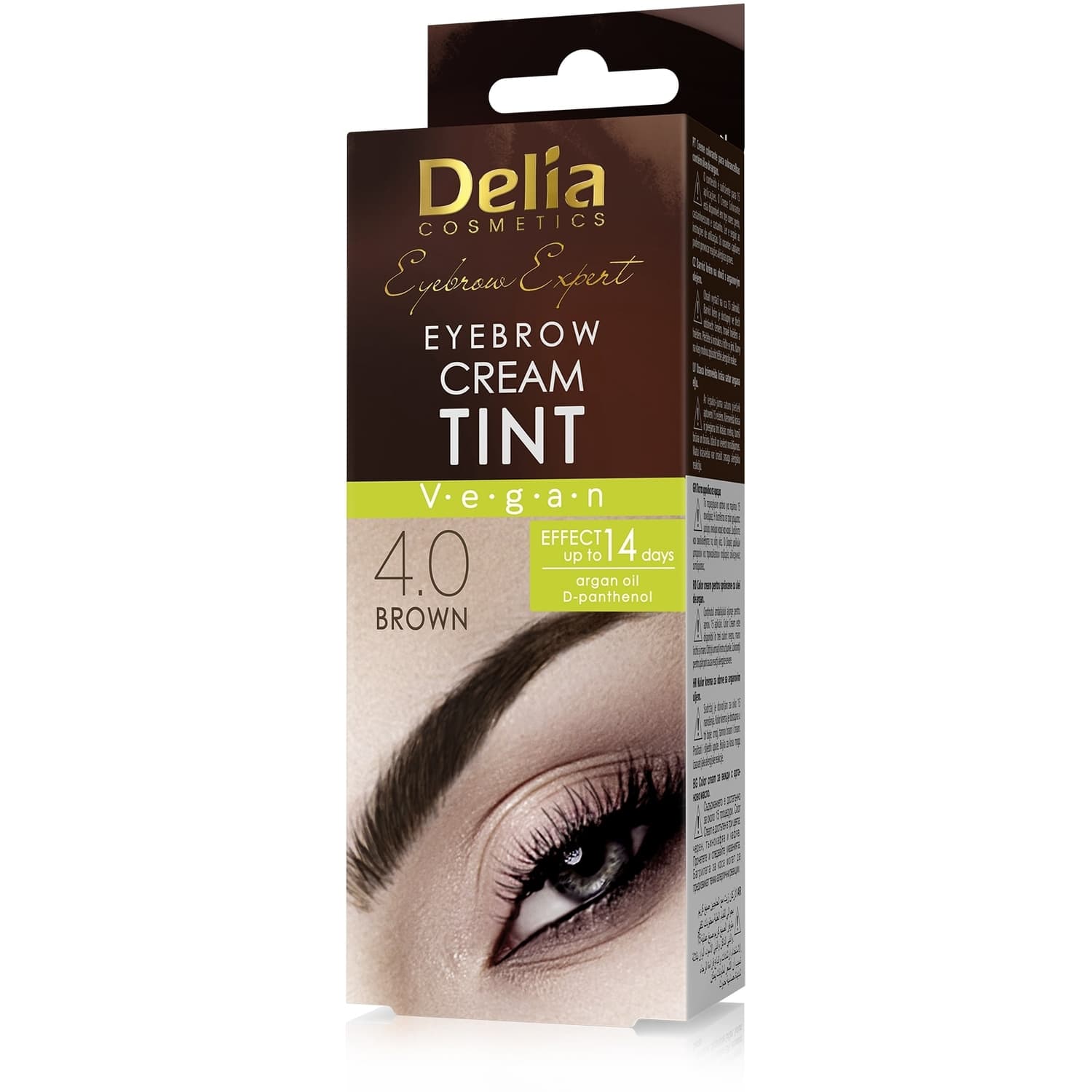 Antakių dažai DELIA 4.0, rudi, 15 ml