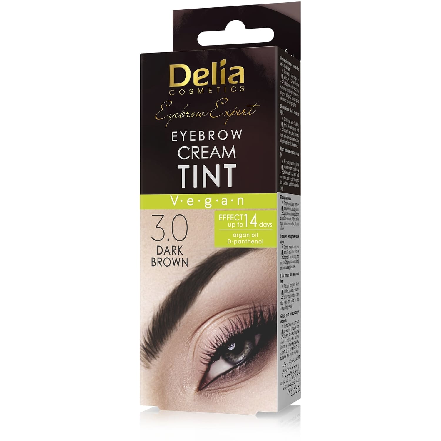 Antakių dažai DELIA 3.0, tamsiai rudi, 15 ml
