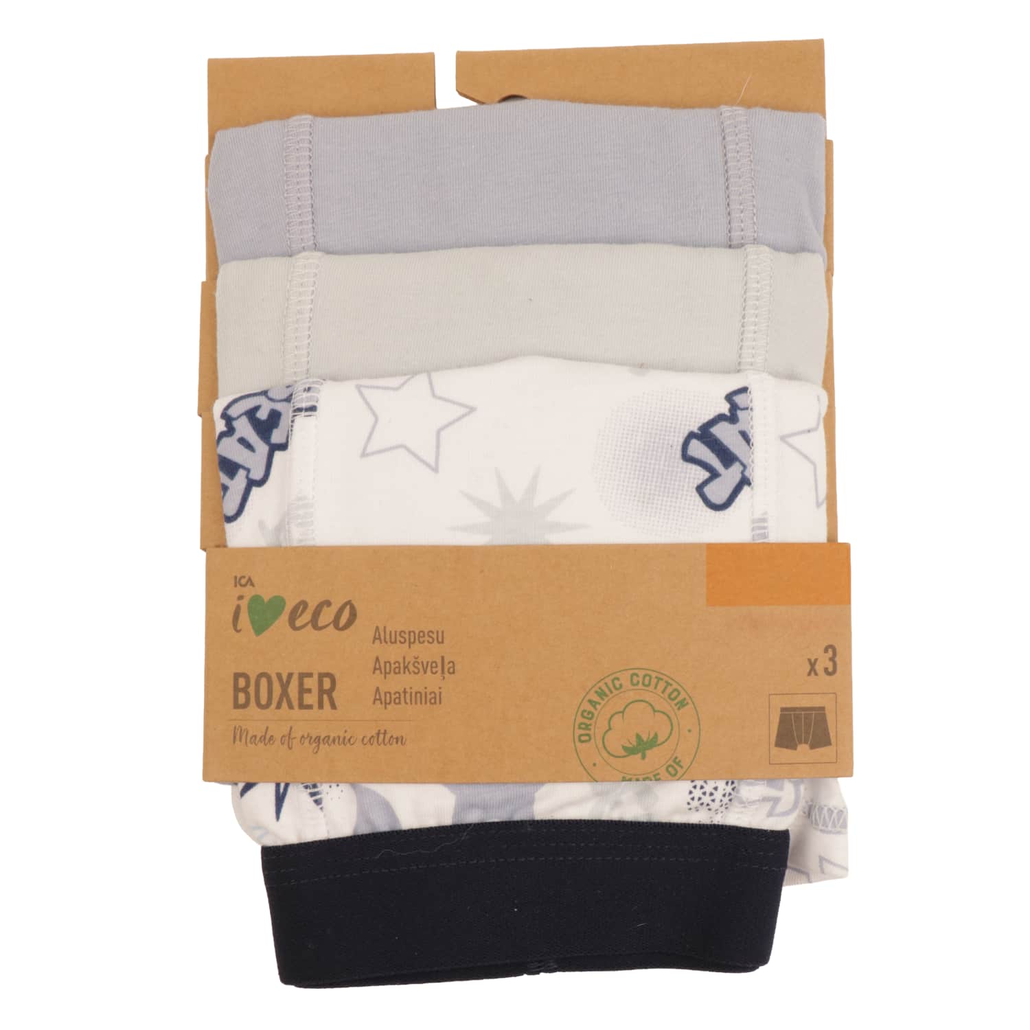 Poiste aluspesu I Love Eco 3p 146/152