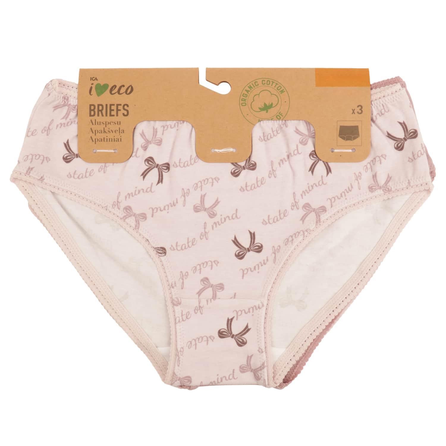 Meiteņu biksītes I love eco 3p 110/116