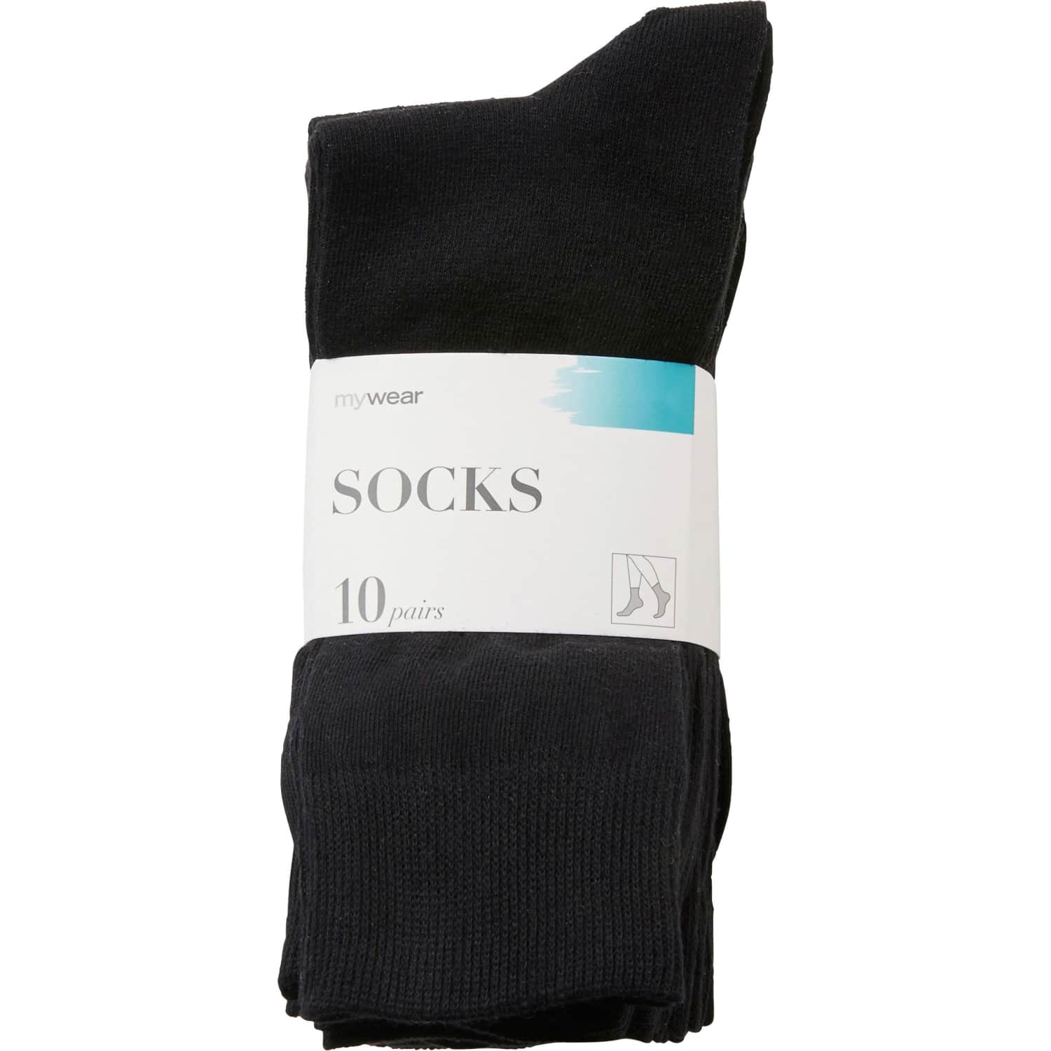 Zeķes Mywear melnas 10p 44/47 AW25