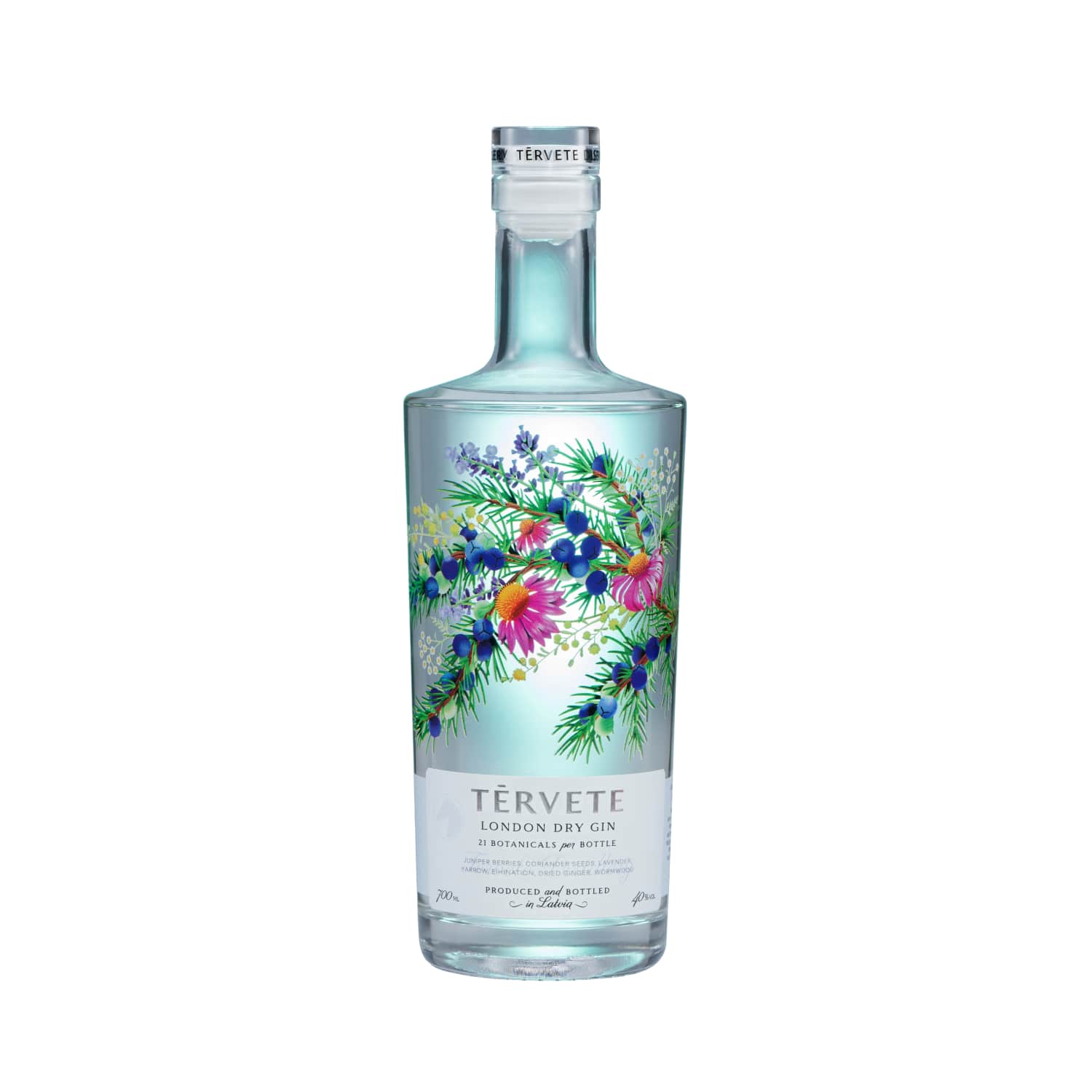 Džins Tērvete London Dry Gin 40% 0,7l