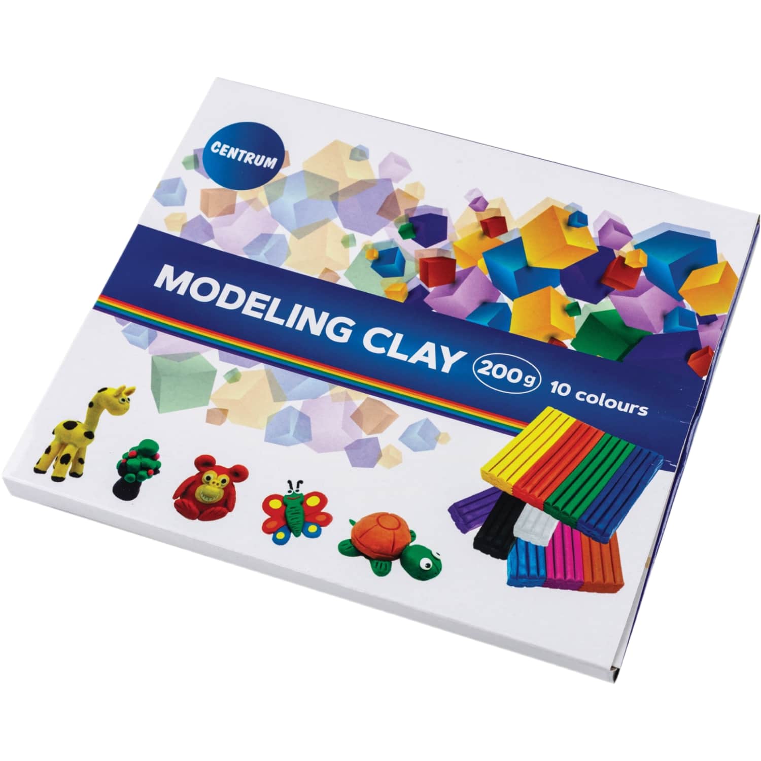 Plastilinas CENTRUM 10 sp. 200 gr
