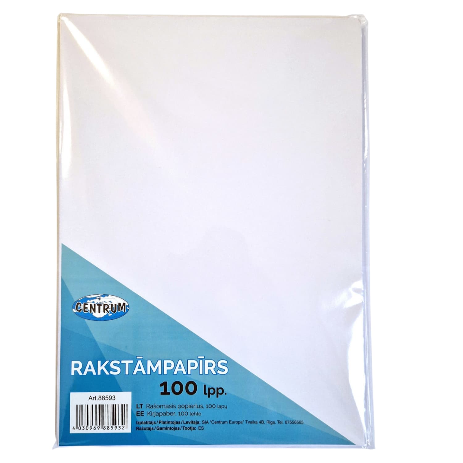 Rakstāmpapīrs Centrum A4 100lp