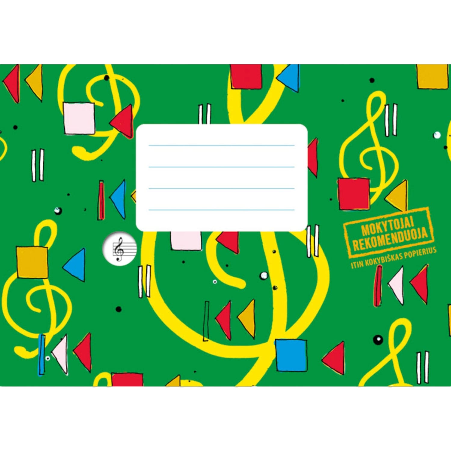 Natų sąsiuvinis MUZIKA, A5, 12 l.