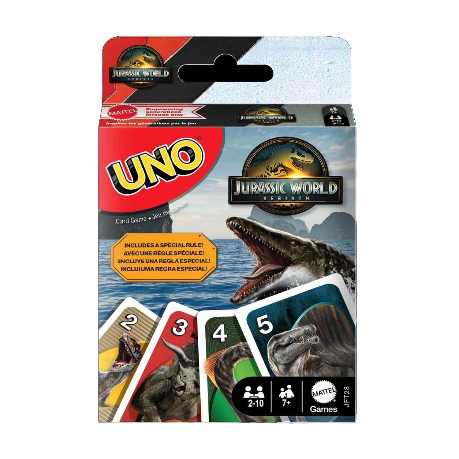 Kāršu spēle UNO Jurassic World 4 SS25