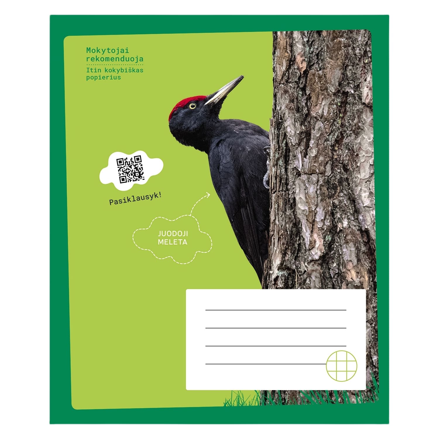 Sąsiuvinis MELETA, langeliais, 12 l.