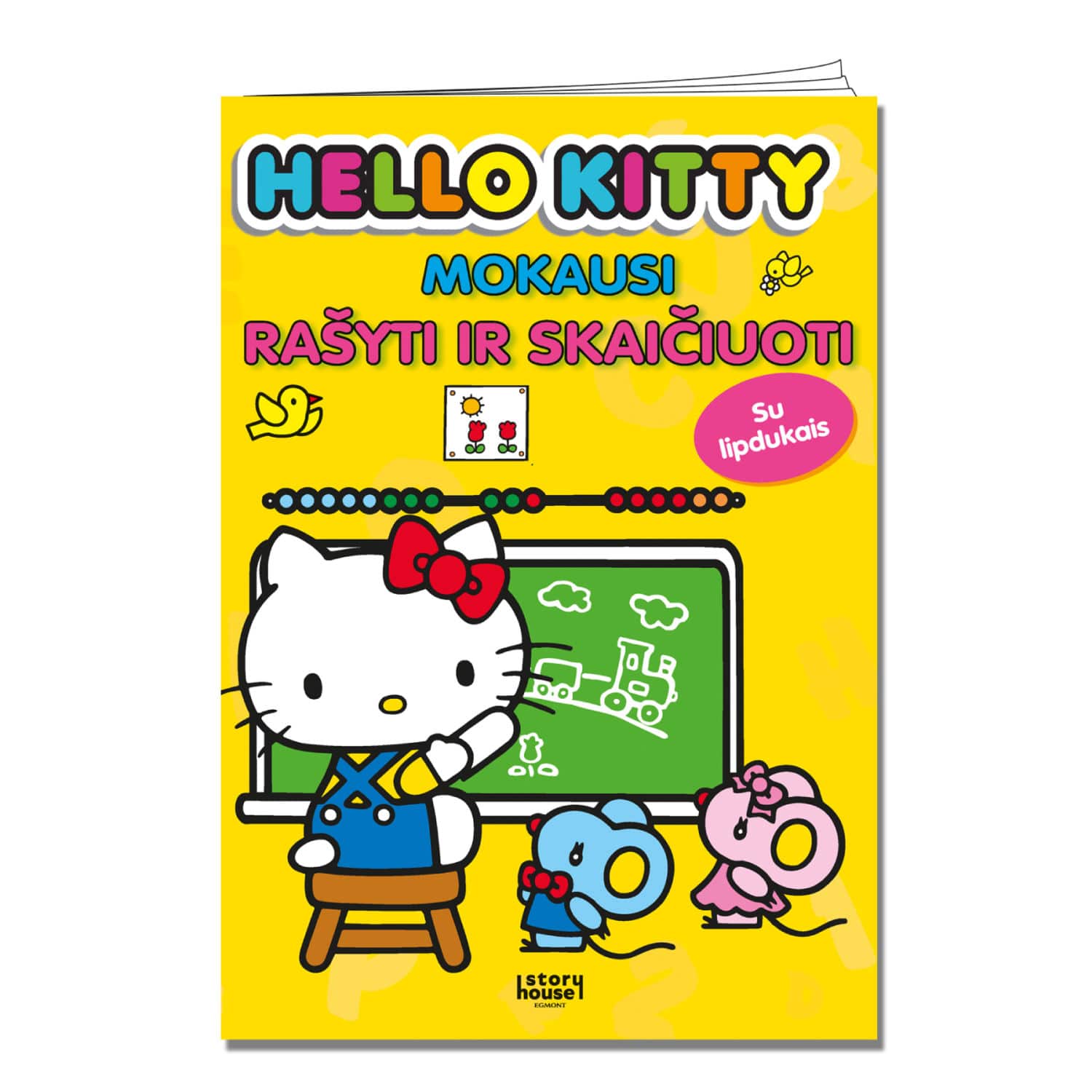 Knyga HELLO KITTY. MOKAUSI RAŠYTI IR SKAIČ.
