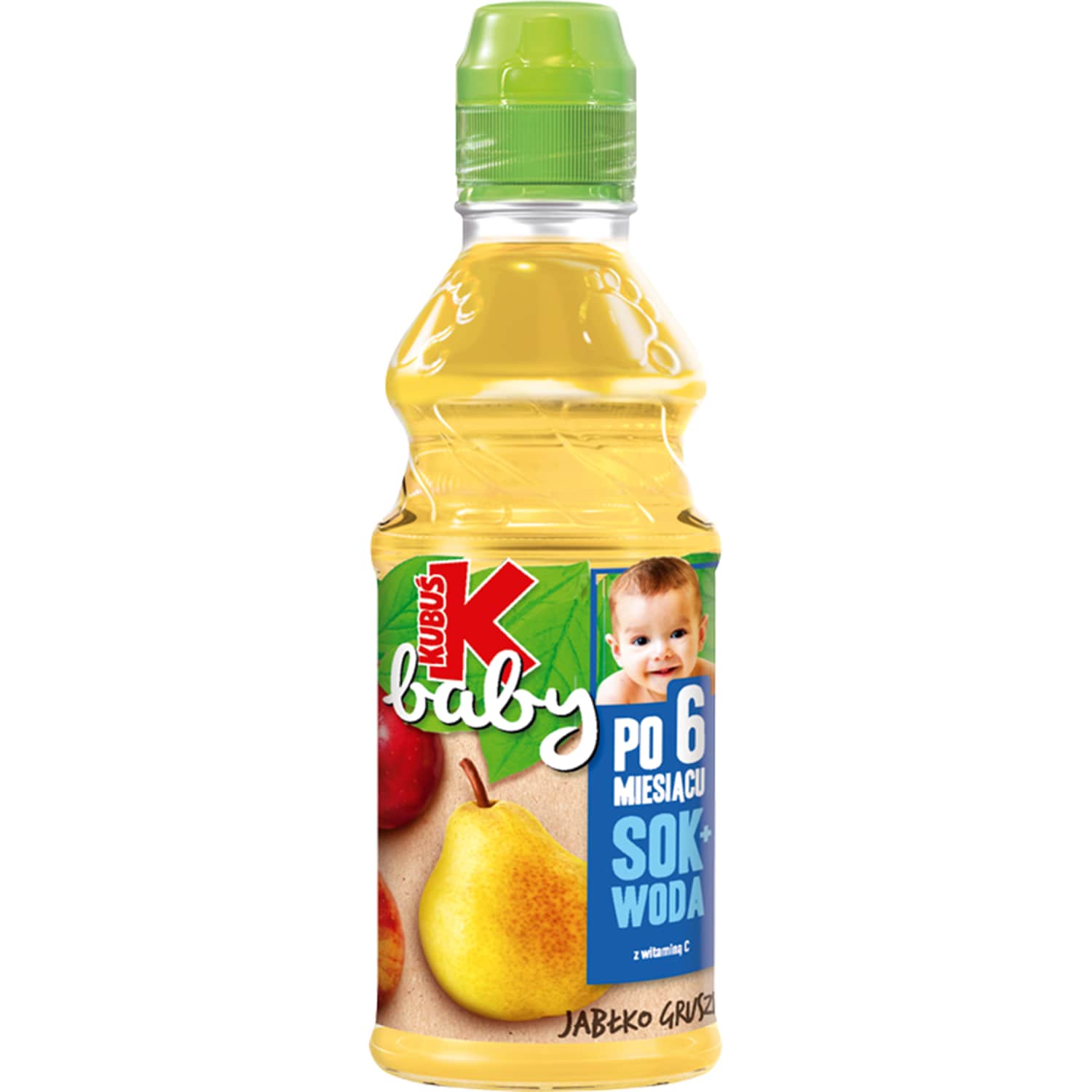 Jook õuna-pirni maits. Kubuš Baby 6+k. 0,3l