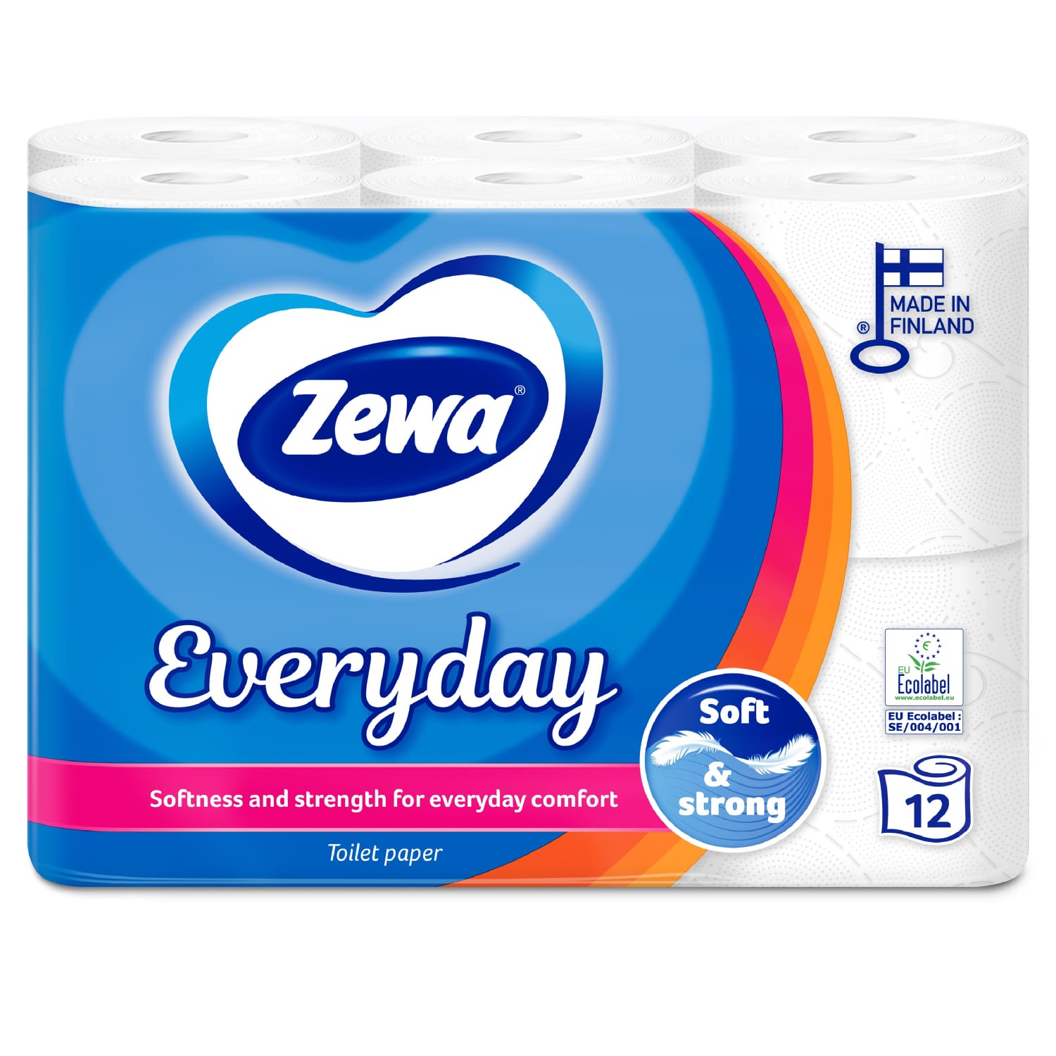 Tualettpaber Zewa Everyday 12 rulli
