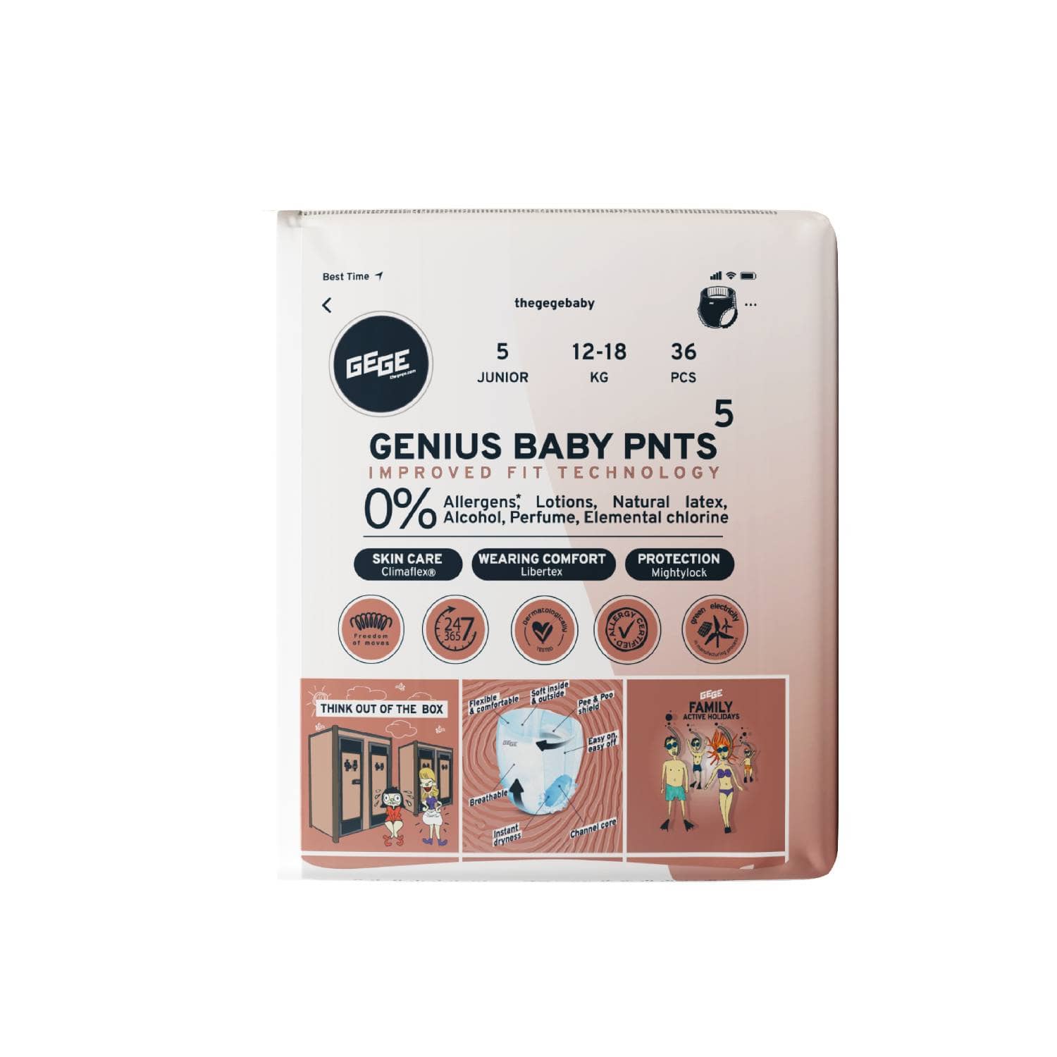 Biksītes Gege Premium JR 5 12-17kg 36gab.