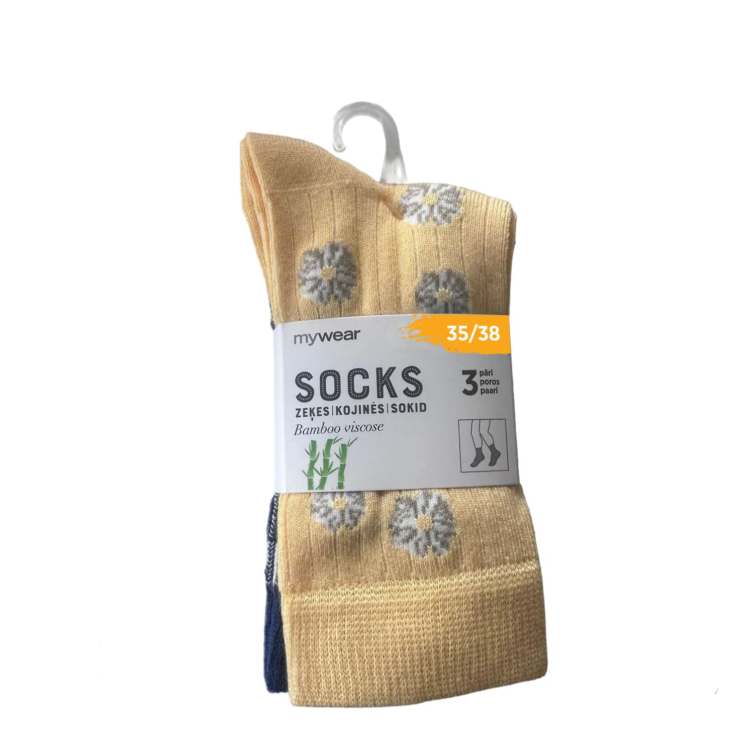 Bērnu zeķes Mywear tumšas 3 pāri 35/38