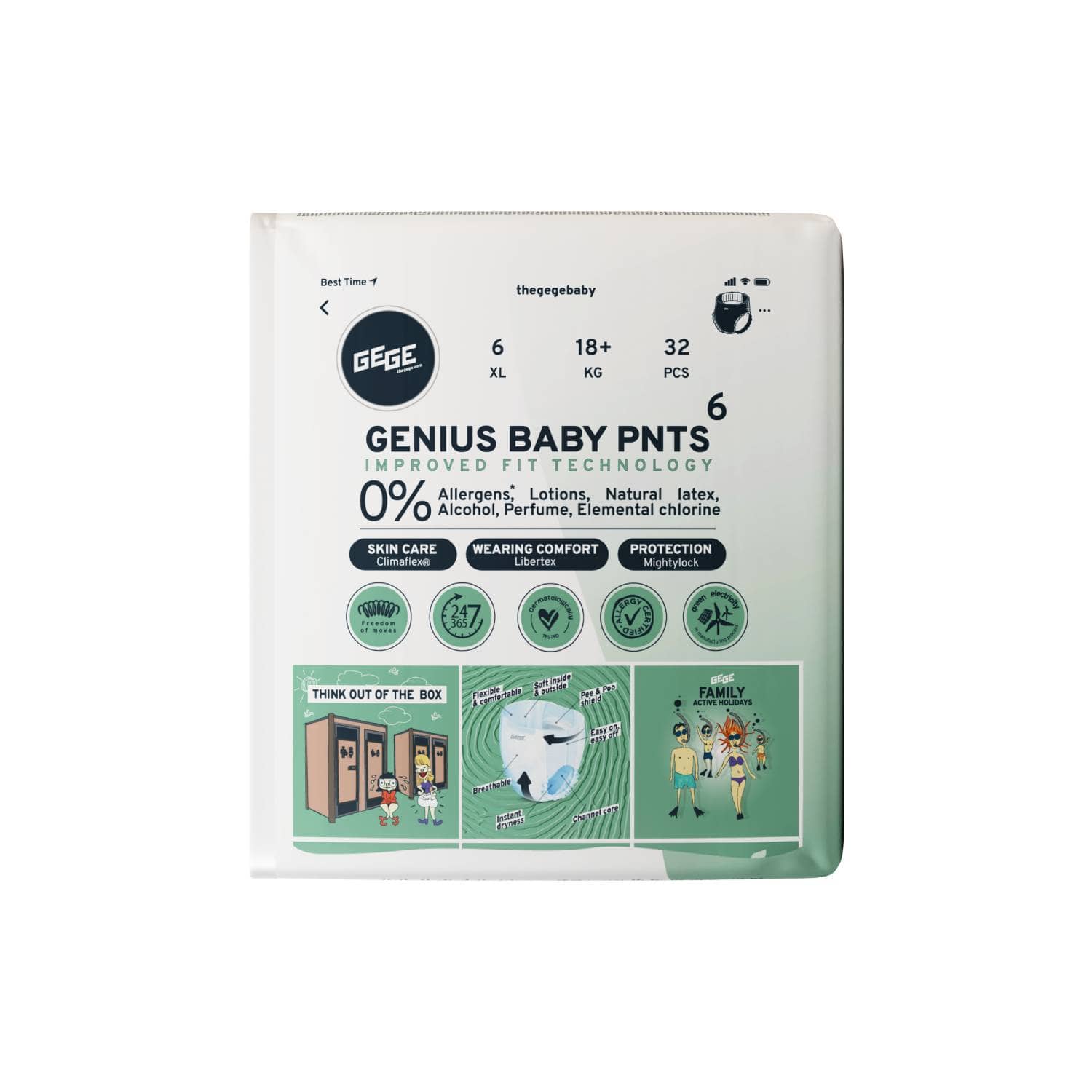 Biksītes Gege Premium XL 6 15+kg 32gab.