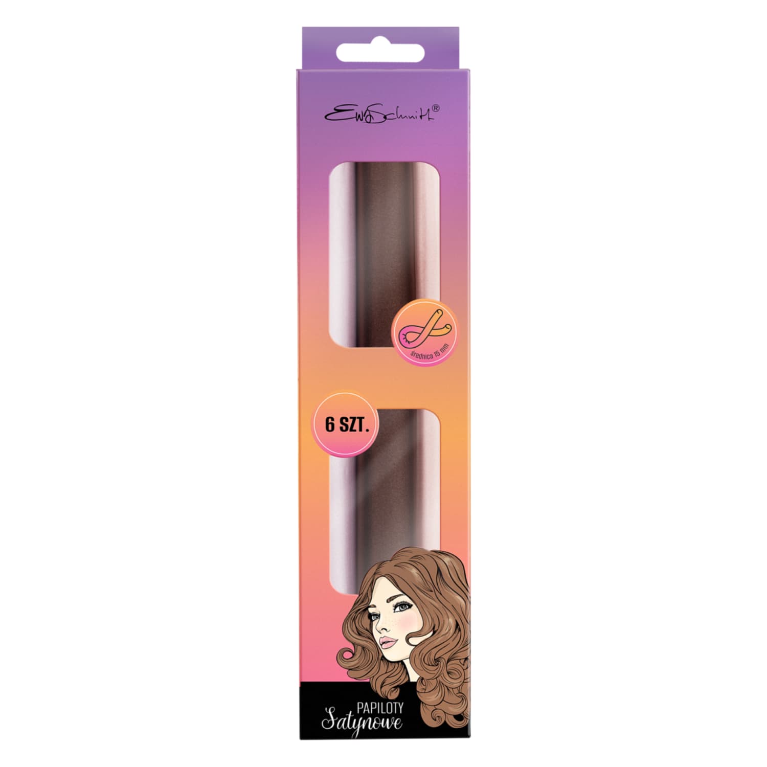 Plaukų suktukai satino spalvos ZENNER, 6 vnt