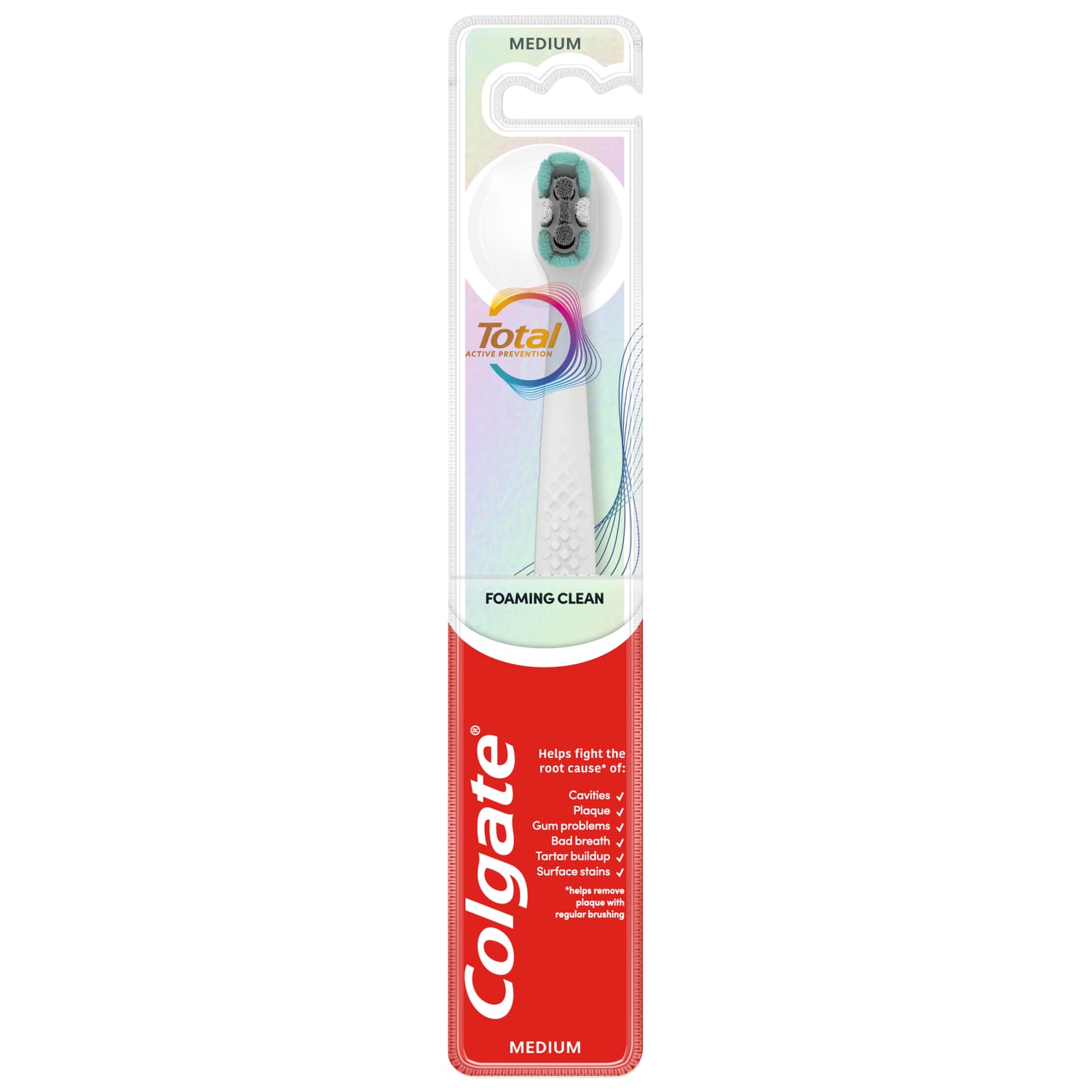Dabtų šep. COLGATE TOTAL WHITE MEDIUM, 1 vnt