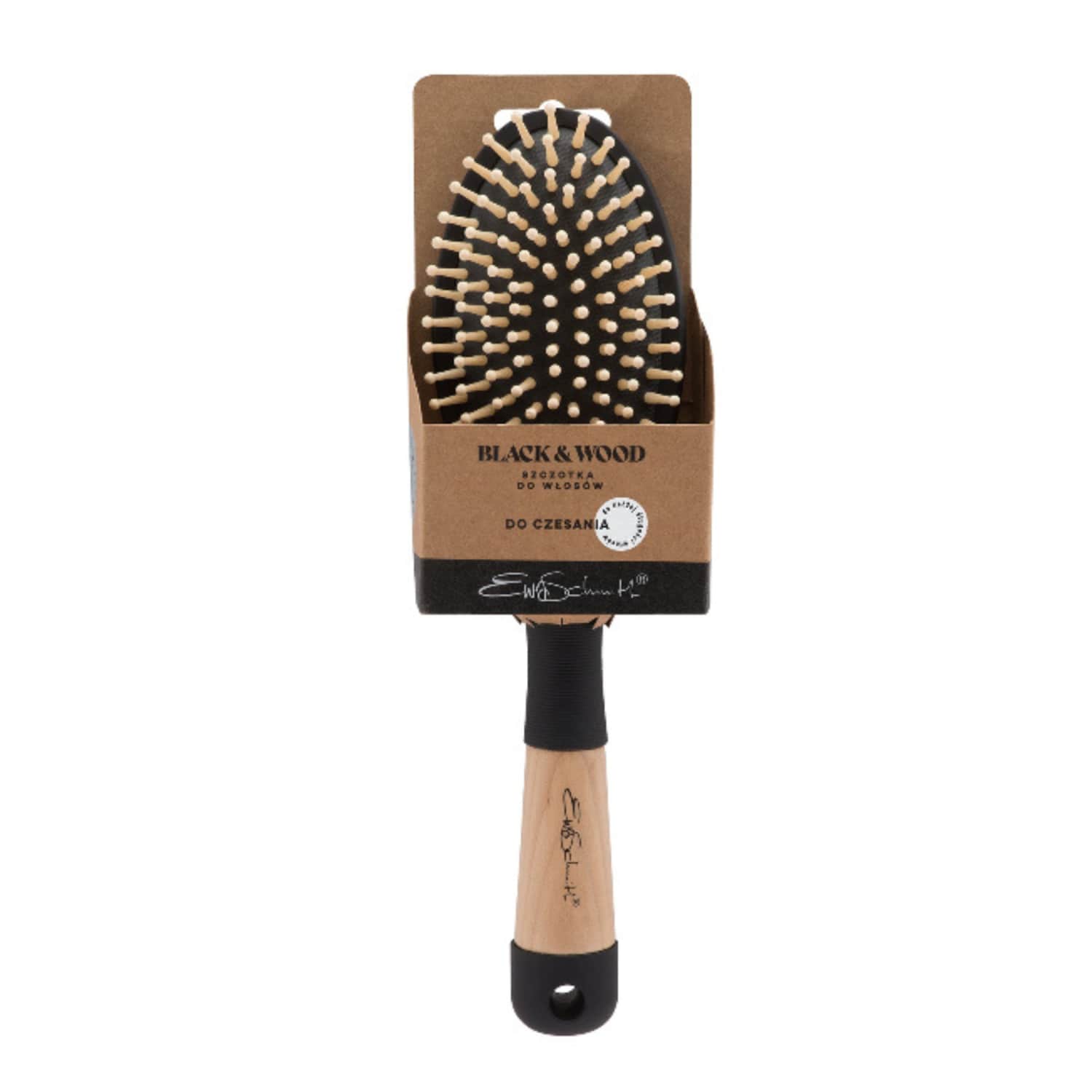 Plaukų šepetys juodas ZENNER, 1 vnt