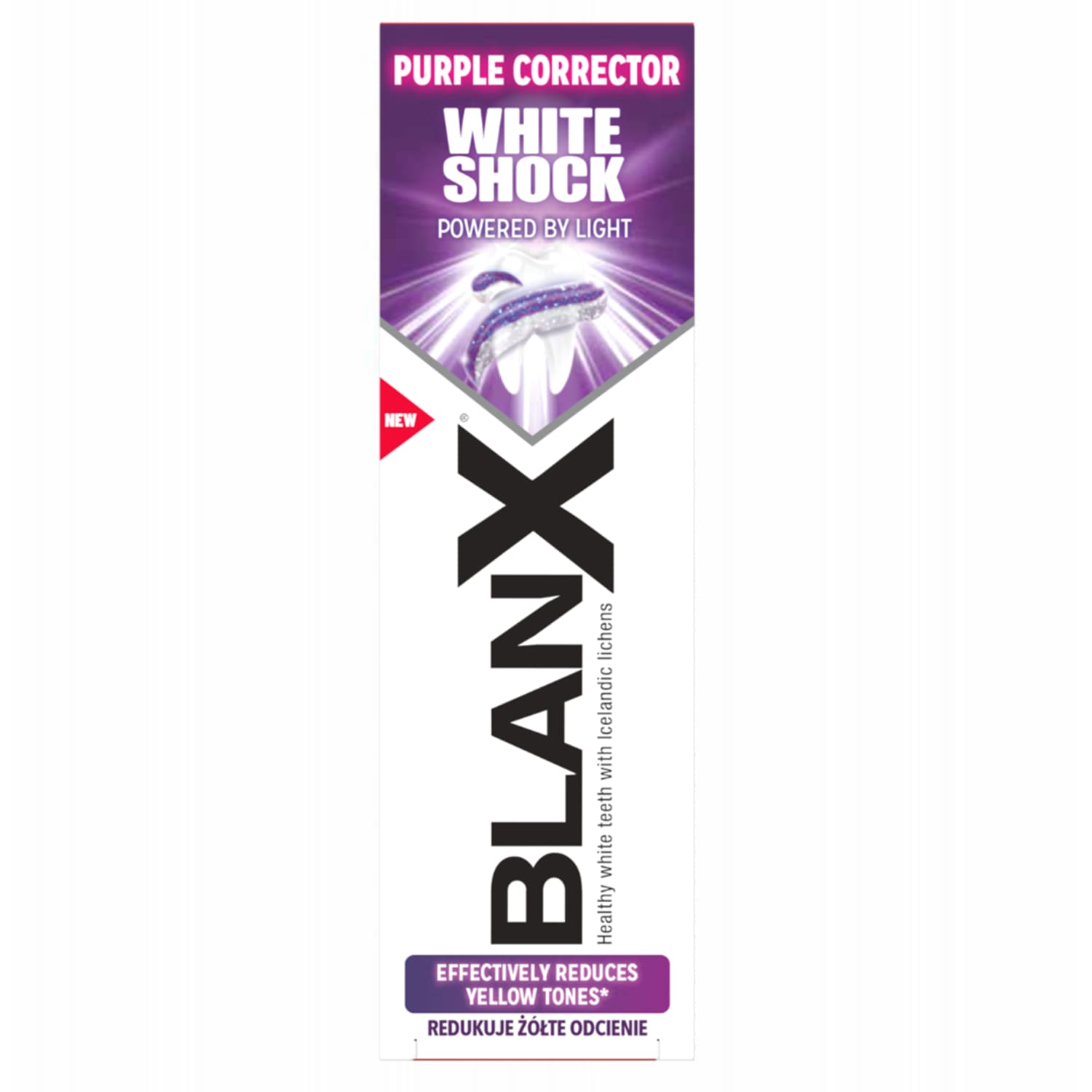 Dantų pasta BLANX WHITE SH. PURPLE, 75 ml