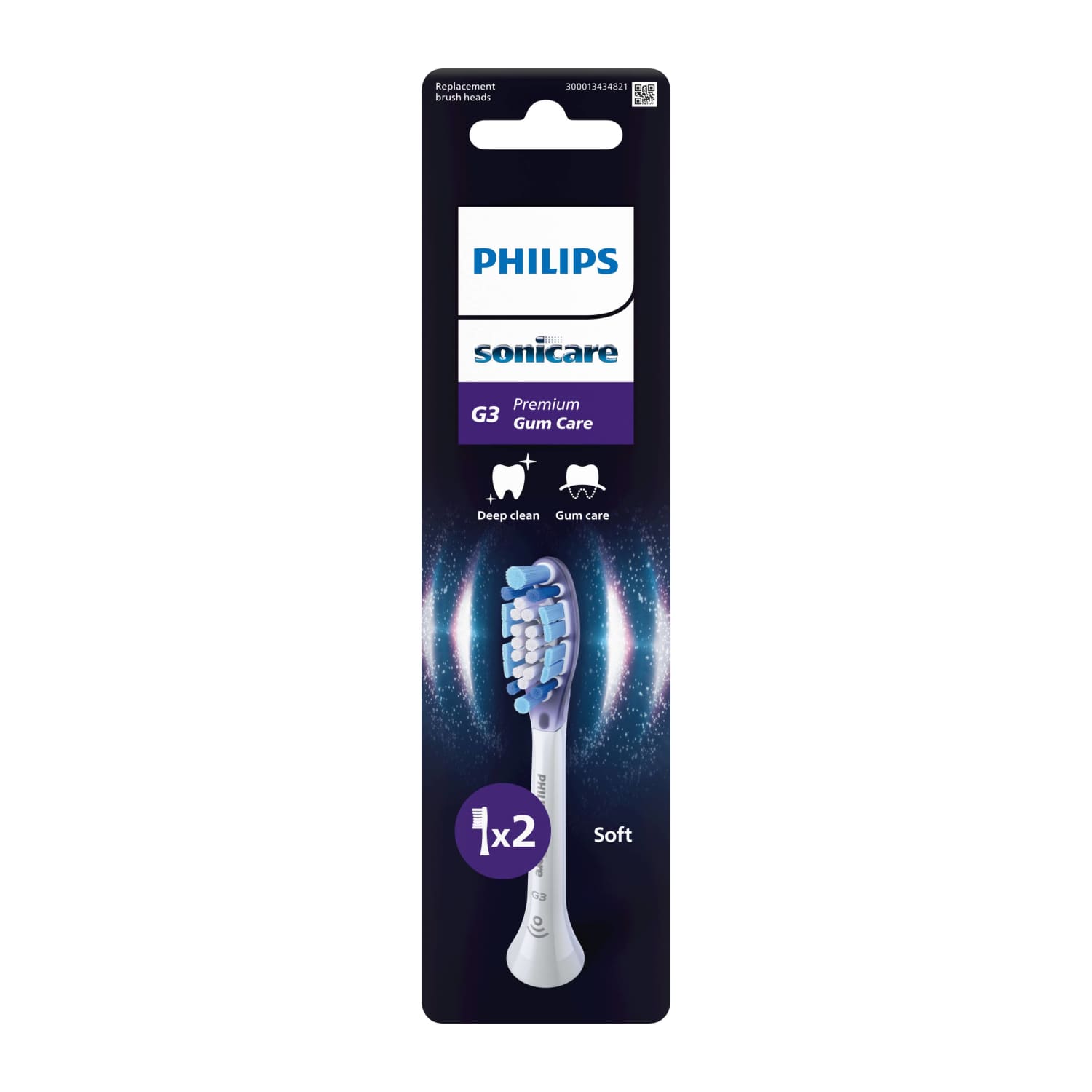 Zobu birst. uzg. Philips Sonicare balti 2gab.