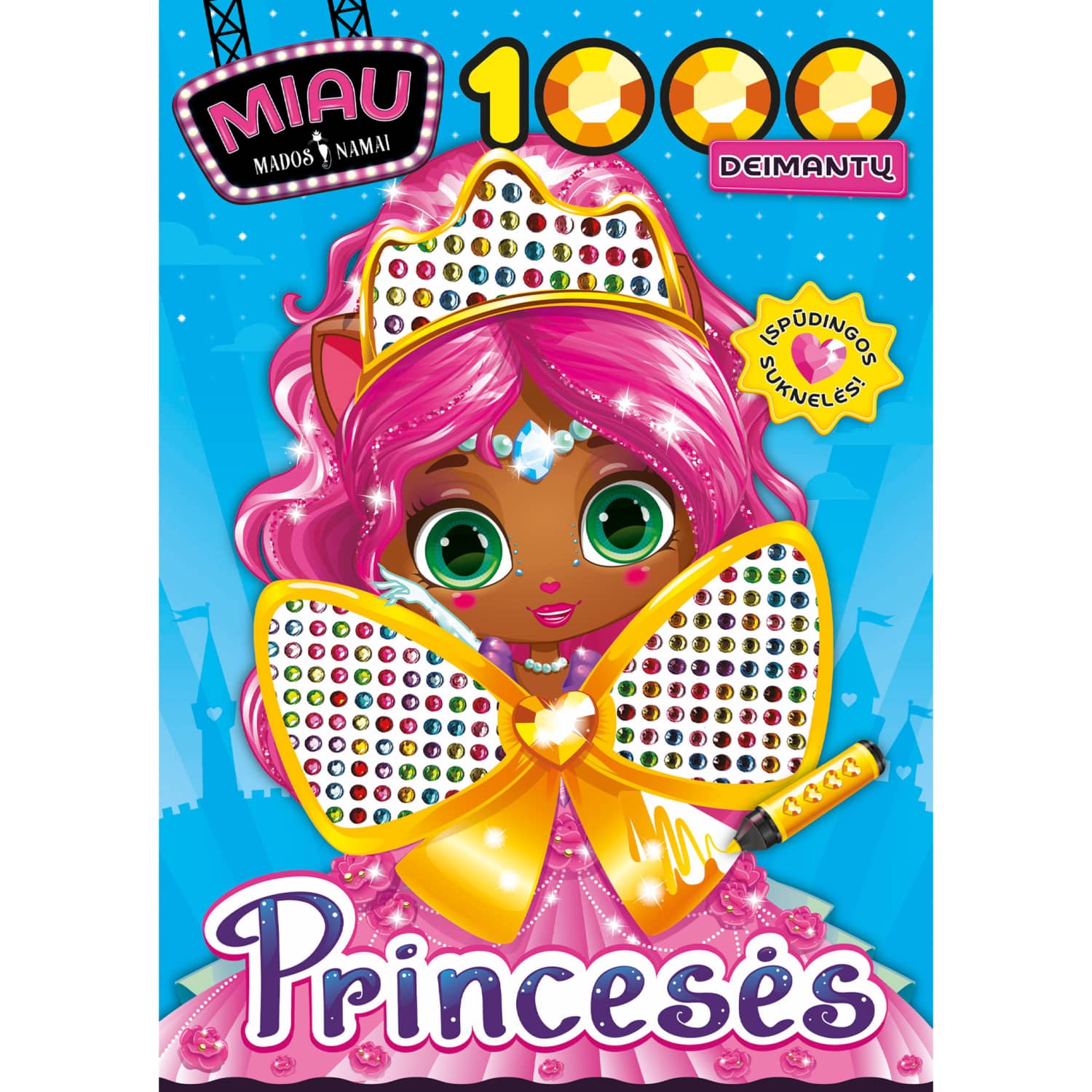Spalv. kn. MIAU MADOS NAM. 1000 DEIMANTŲ