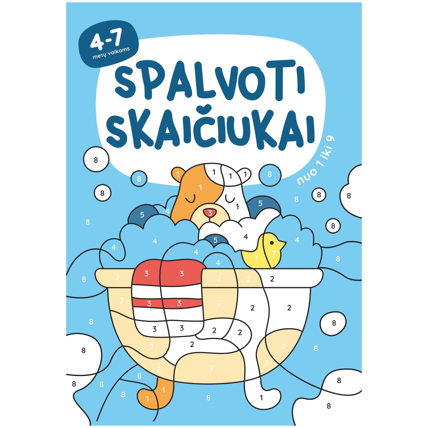 Spalv. kn. SPALV. SKAIČIUKAI NUO 1 IKI 9