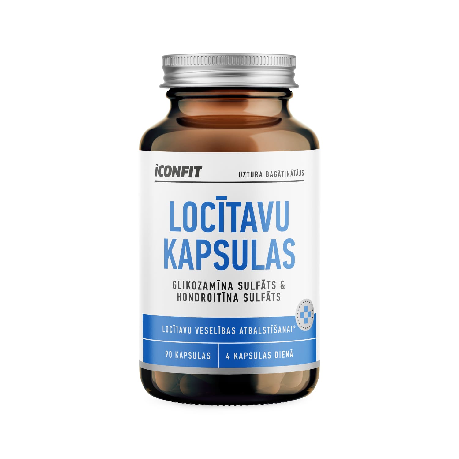 Sąnarių kapsulės su gliukoz. ICONFIT, 90 kap.