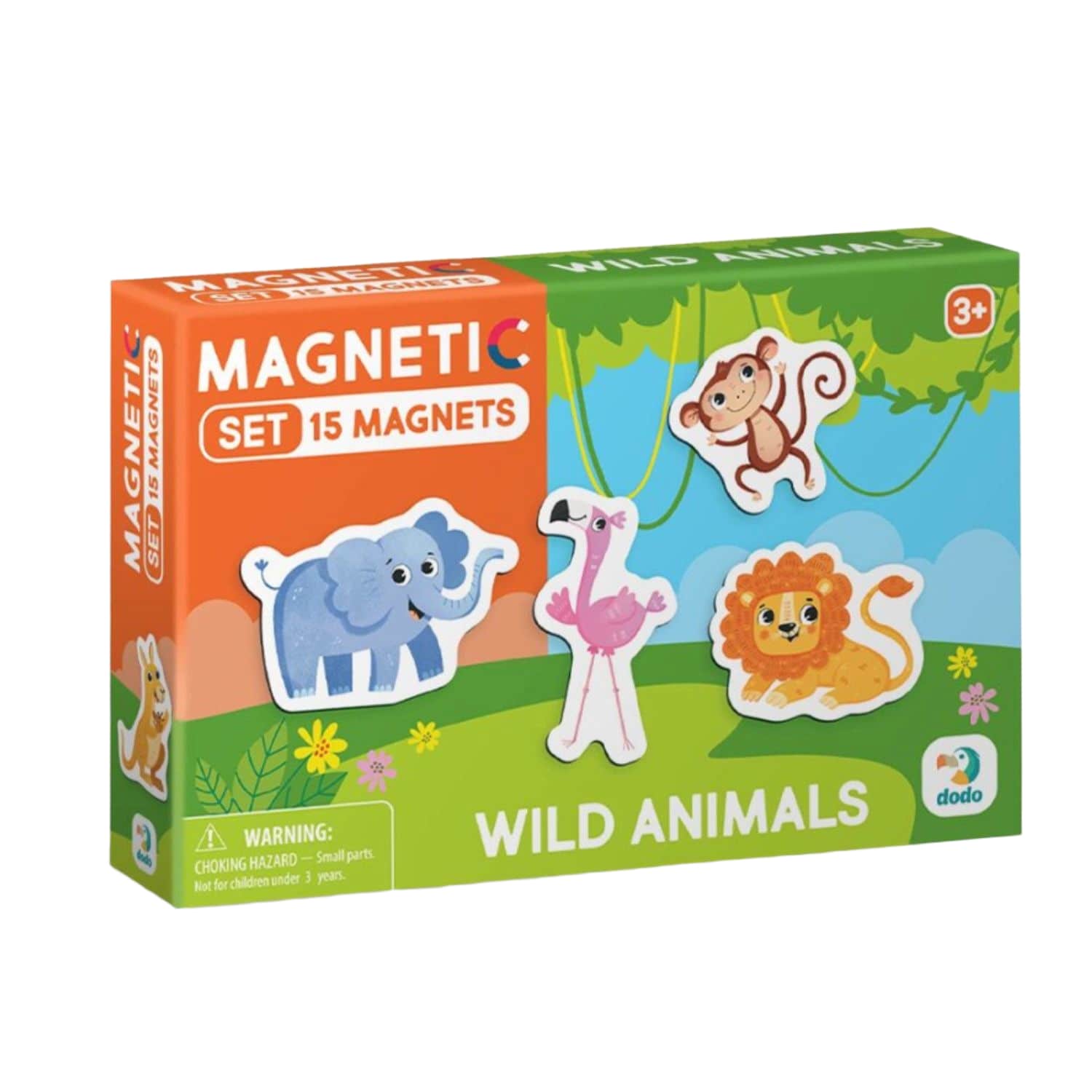 Magnetų rink. Lauk.Gyvūnai DODO, 15 vnt.