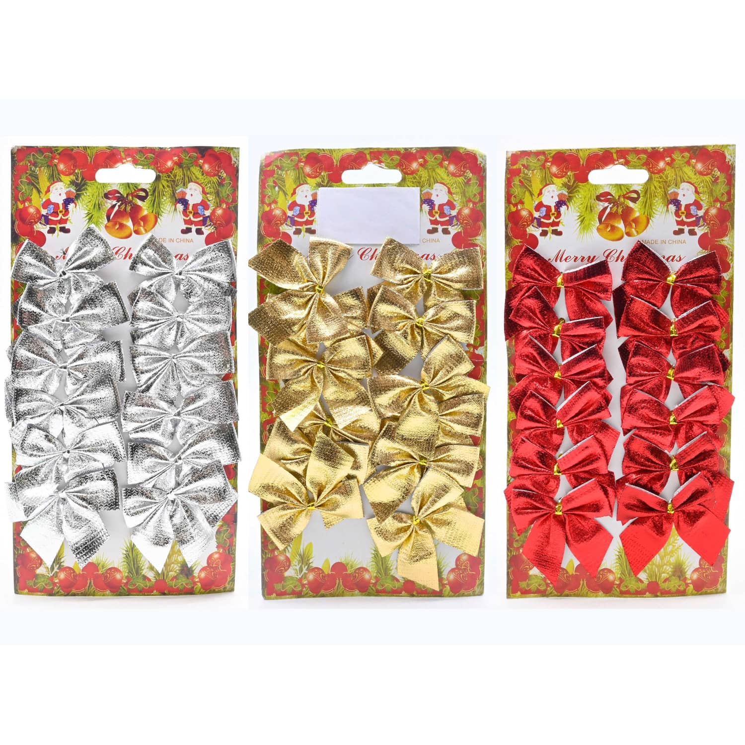 Ziemassvētku bantes 12 gab. CH25