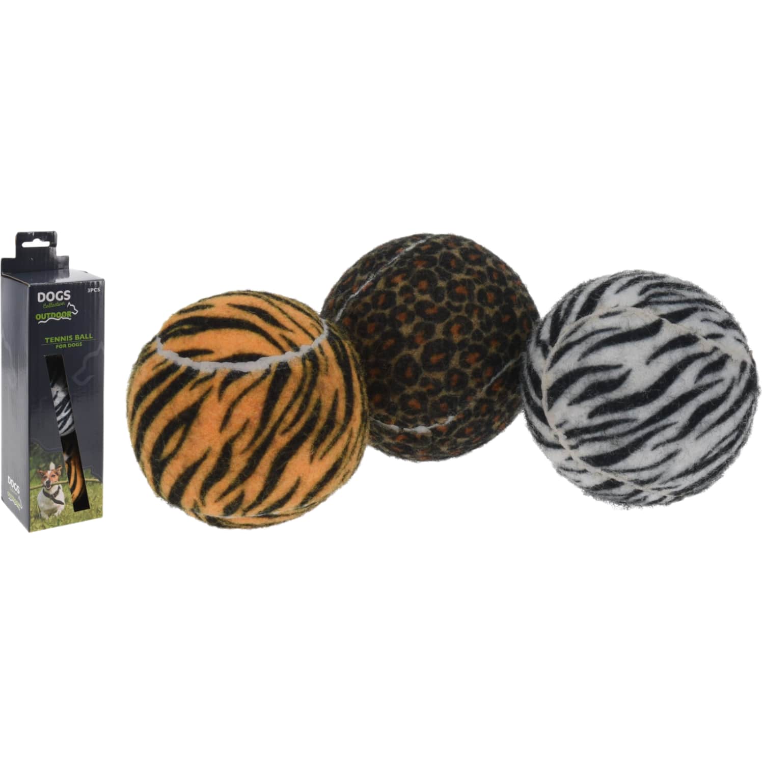 Suņu tenisa bumbiņu kompl. 3 gab. AW25