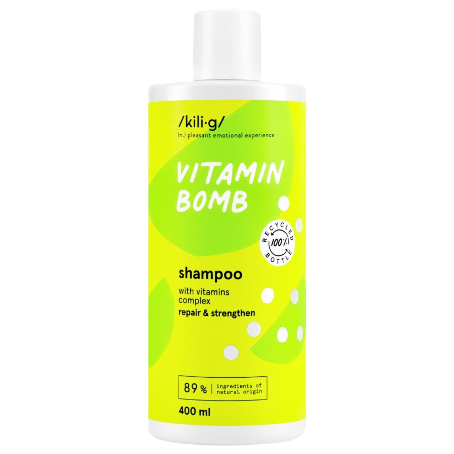 Plaukų šampūnas KILIG VITAMIN BOMB, 400 ml