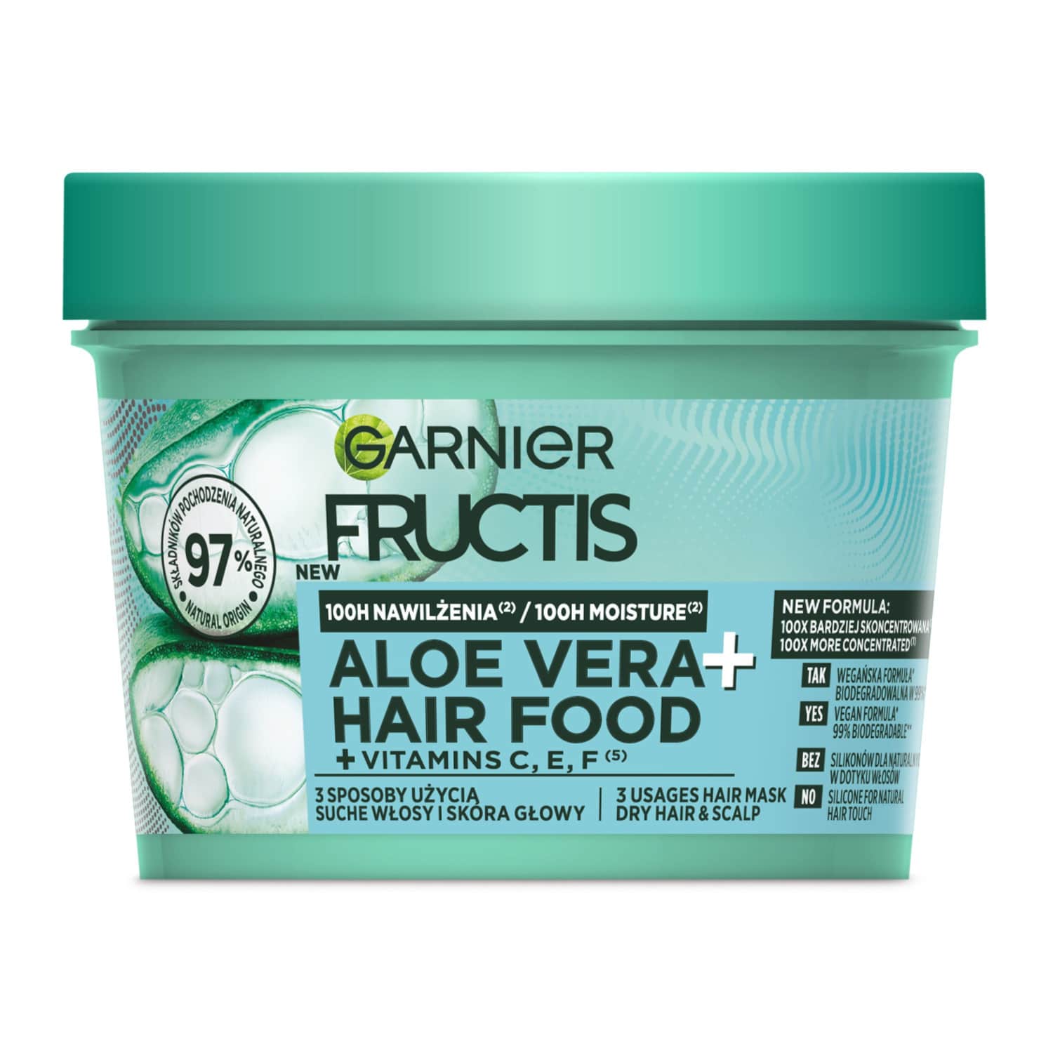 Kaukė plaukams FRUCTIS ALOE HAIR FOOD, 400 ml