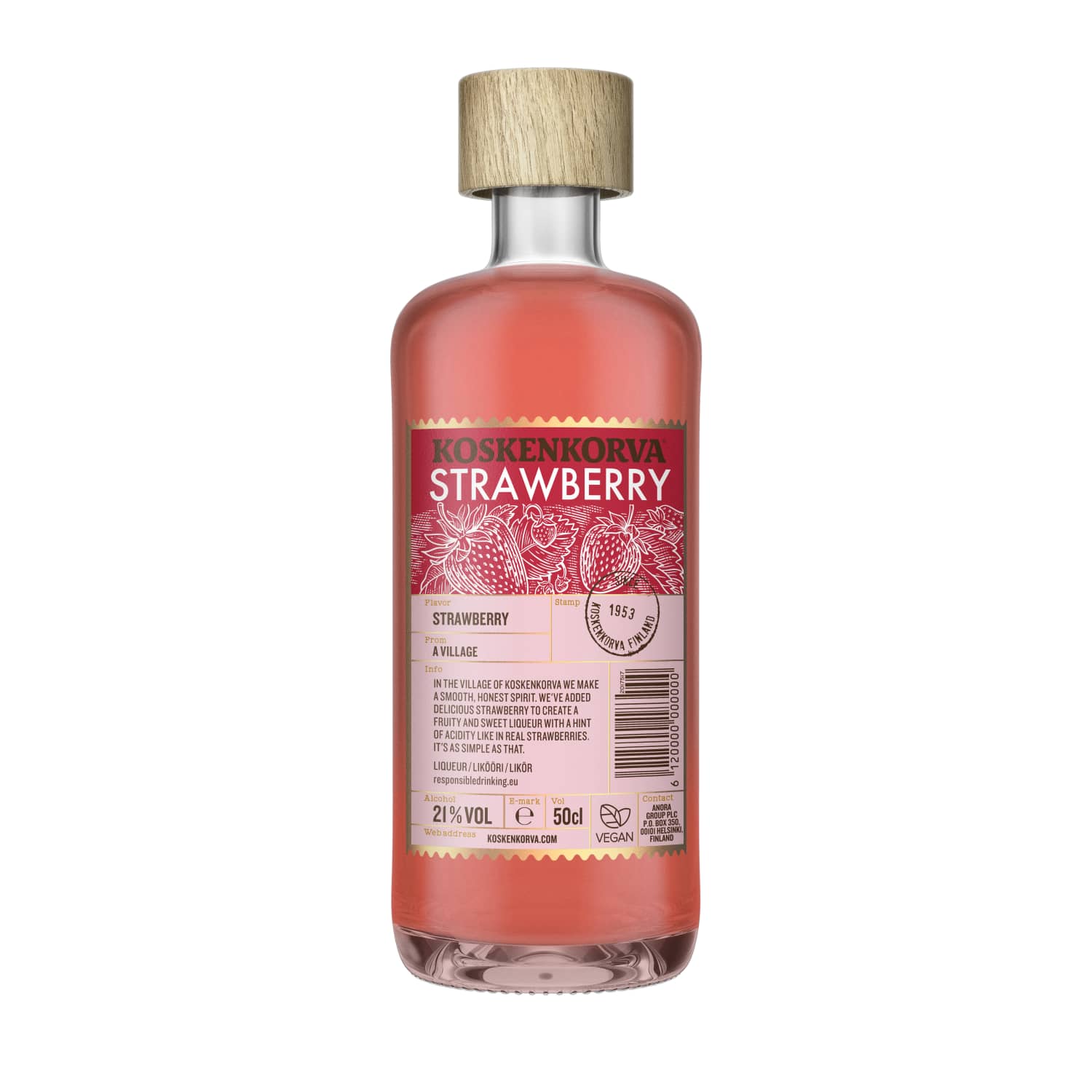 Liköör Koskenkorva Strawberry Liq. 21% 0,5l