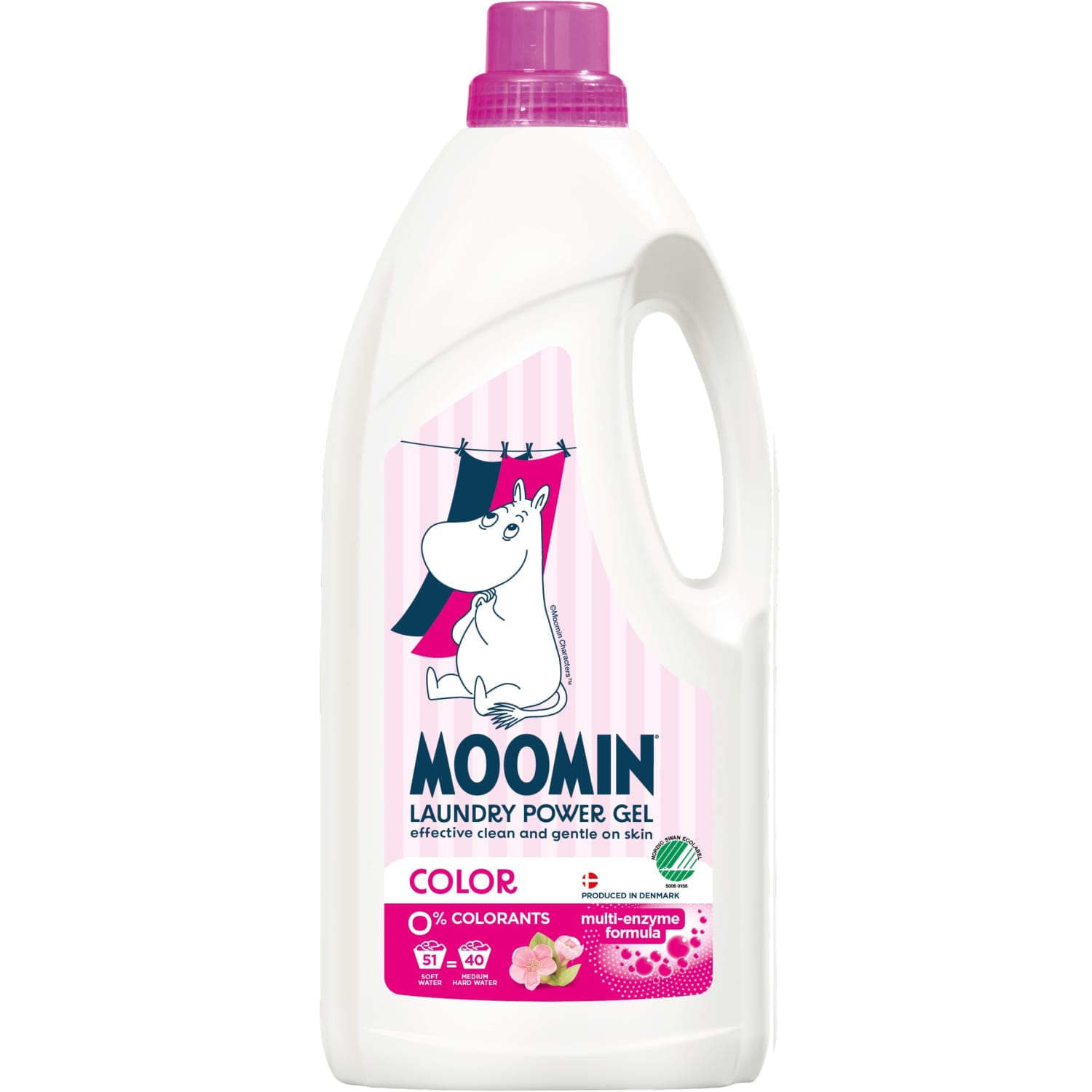 Veļas mazg. gēls Moomin krāsainai veļai 1,8l