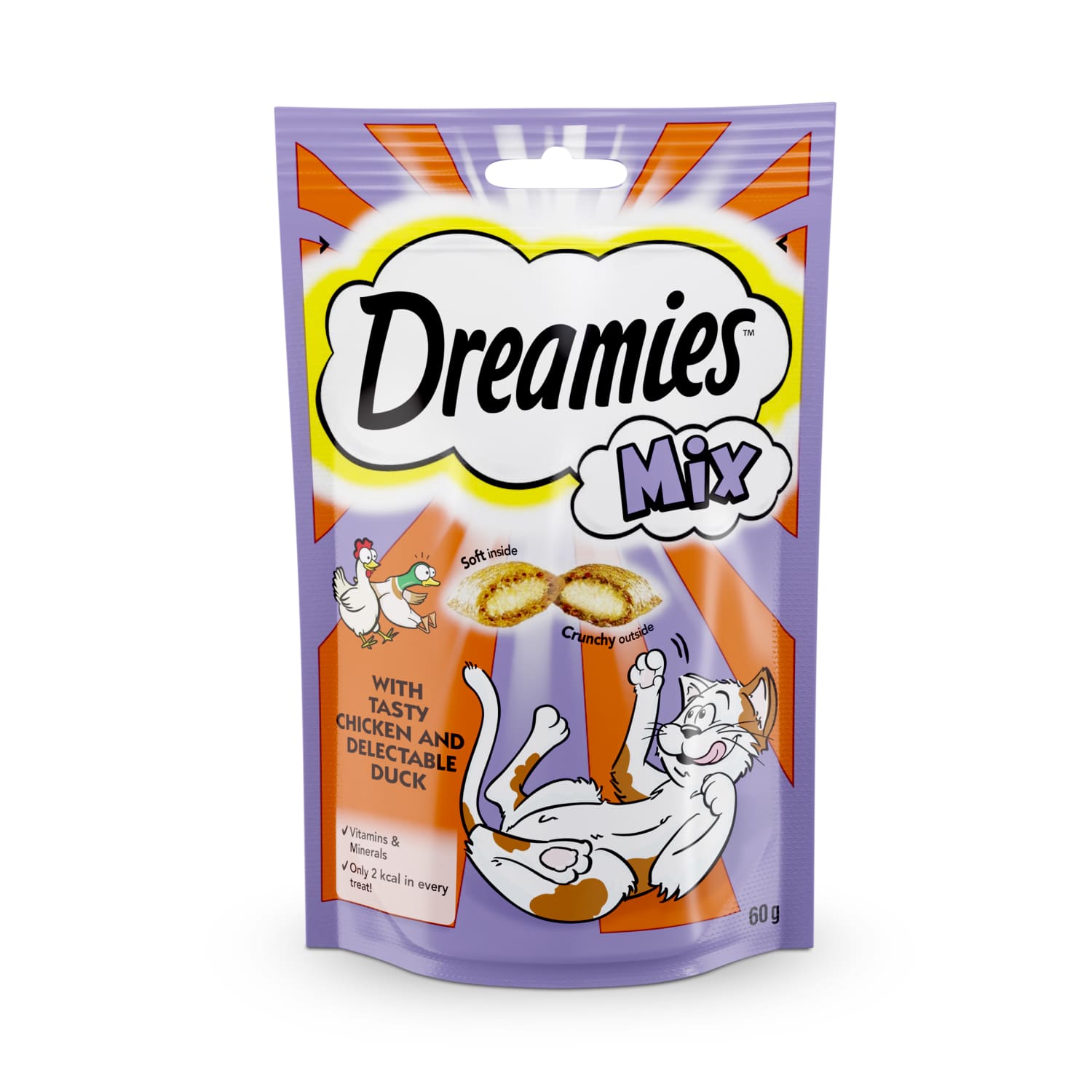 Kaķu gardumi Dreamies ar pīli un vistu 60g