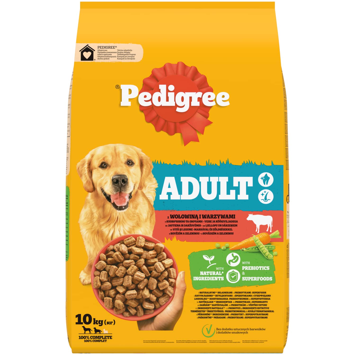 Sausas pašaras šunims PEDIGREE, 10 kg