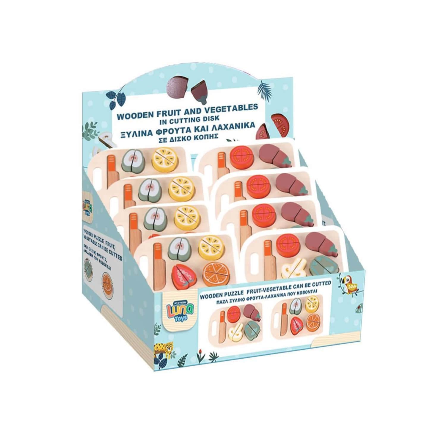 Puust pusle puu- ja köögiviljad 9tk Luna